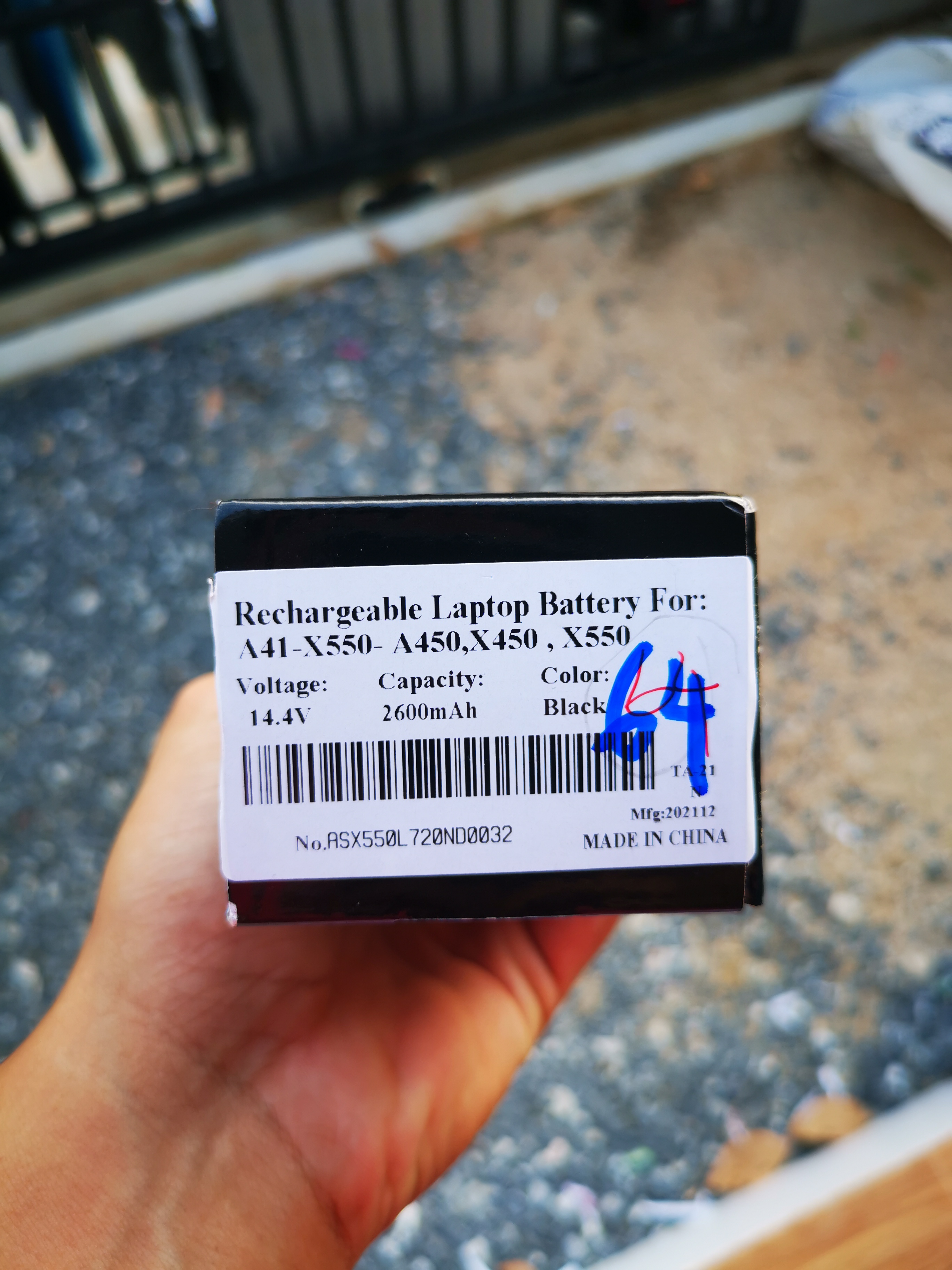 Asus แบตเตอรี่ สเปคแท้ รองรับ A41-X550A X450 X452 X550 X550A X550B X550C X550CA อีกหลายรุ่น