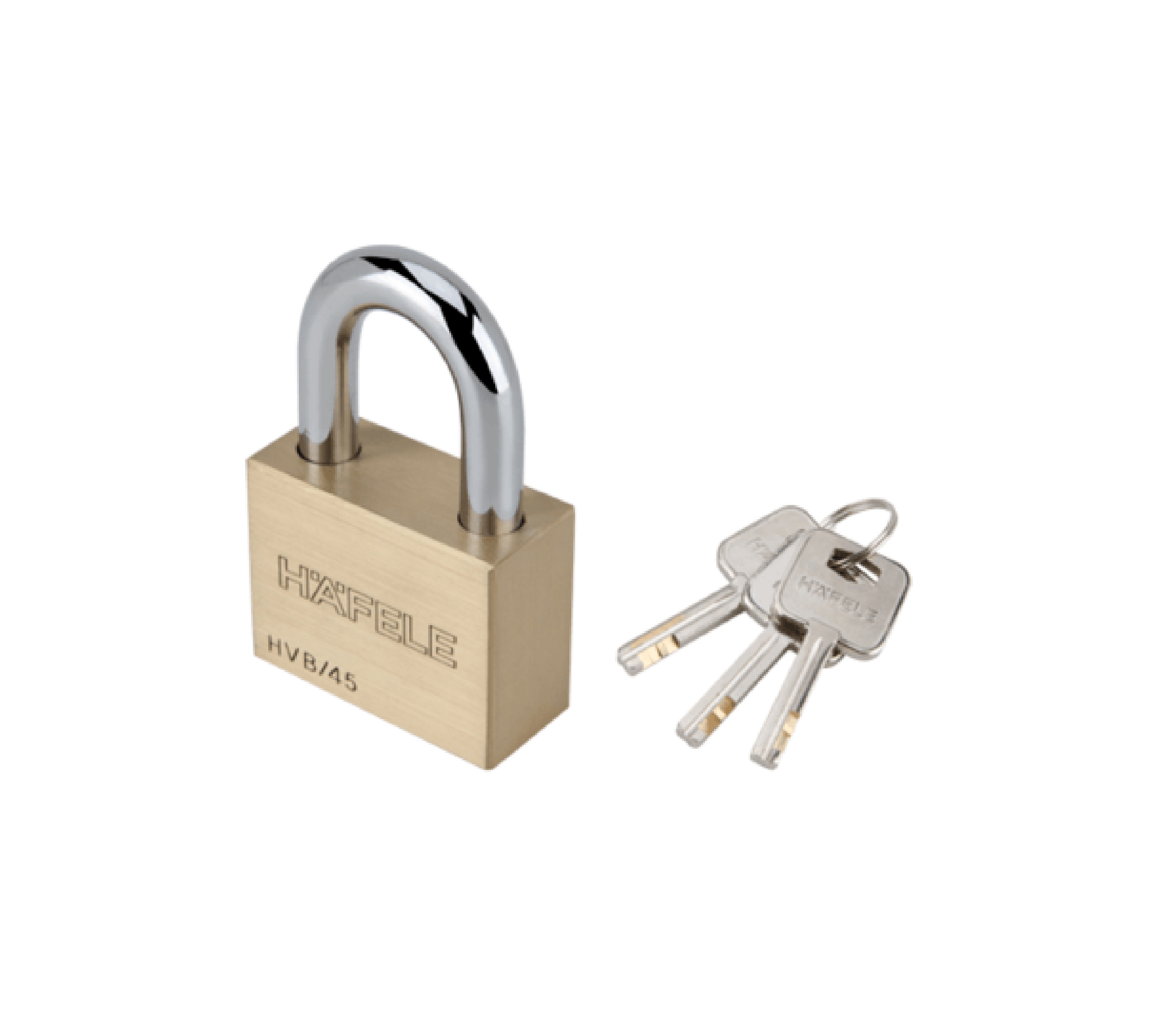 กุญแจล็อคสายยูทองเหลือง ขนาด 45มม. 482.01.982