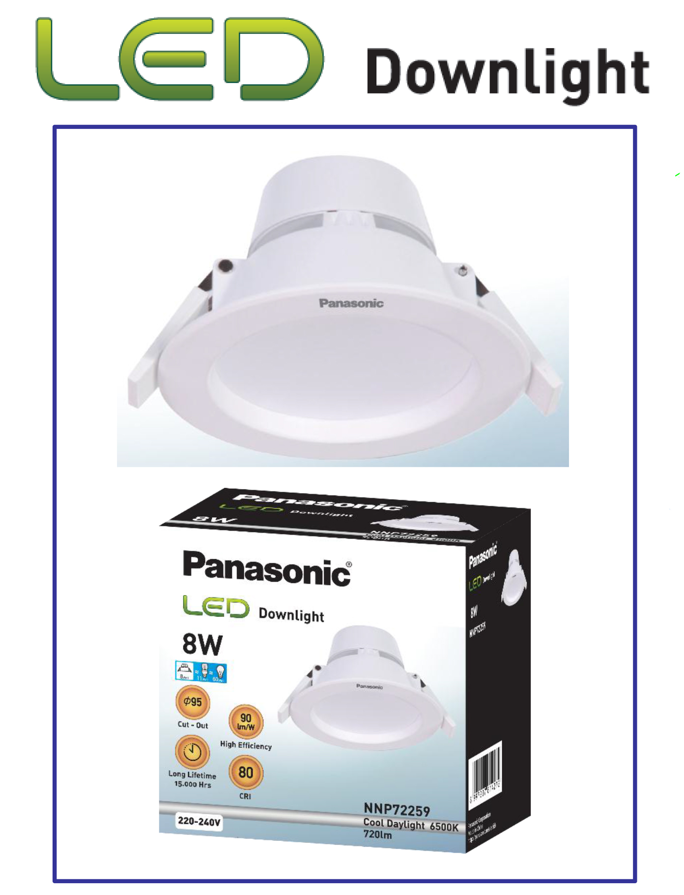 LED DOWNLIGHT LIGHT 8-15W