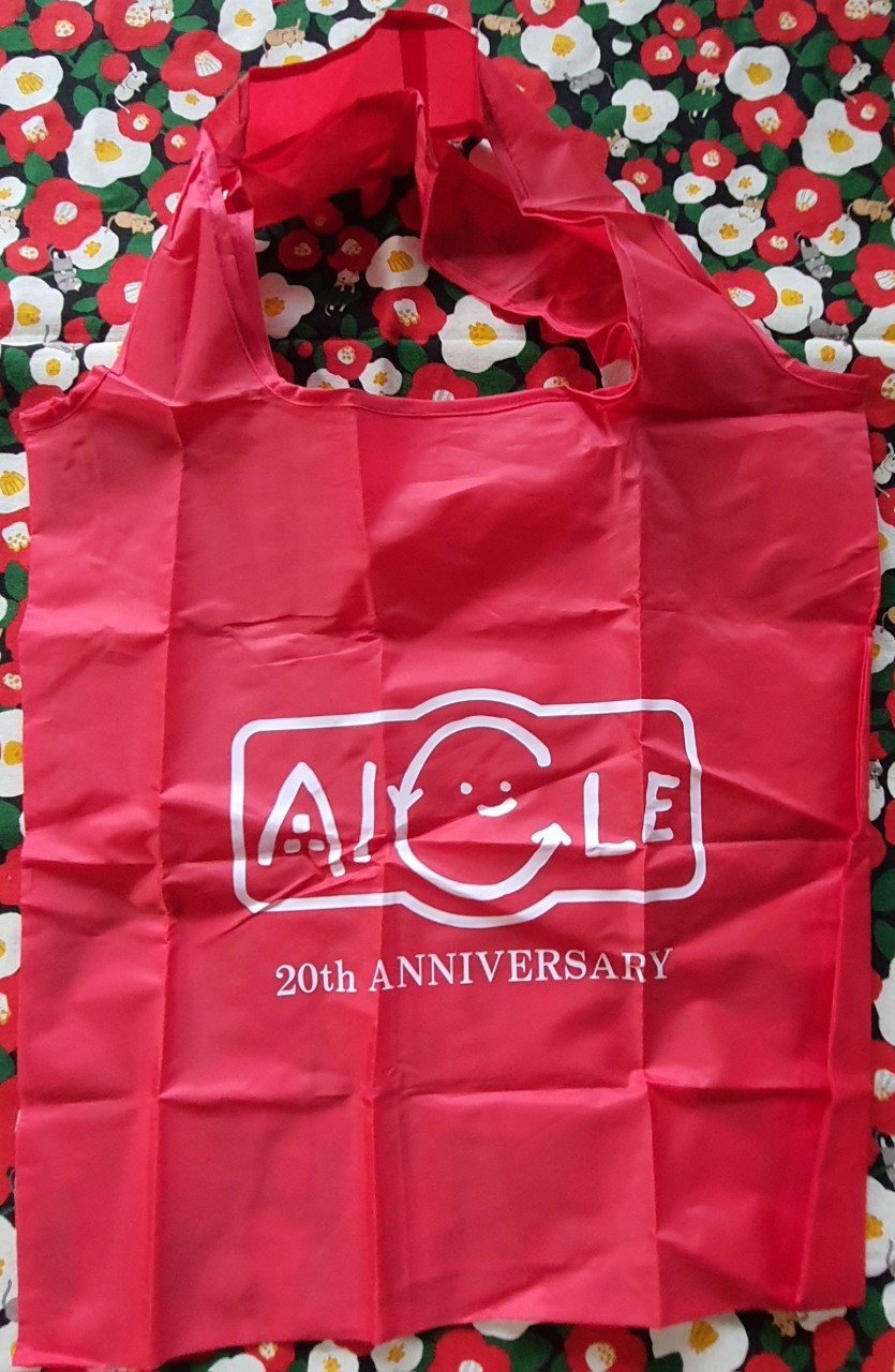 Colorful eco tote กระเป๋าลดโลกร้อน กระเป๋าผ้า shopping bag แบบพับเก็บได้ พกพาสะดวก น้ำหนักเบา Size : 37 x 37 cm