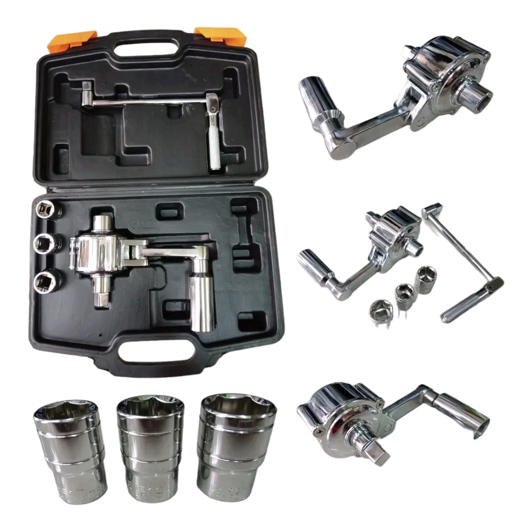 บล็อกทดถอดล้อ สำหรับรถ 4 ล้อ แถมลูกบล็อก 4 ลูก ถอดล้อรถยนต์ รถกระบะ ใช้งานง่าย