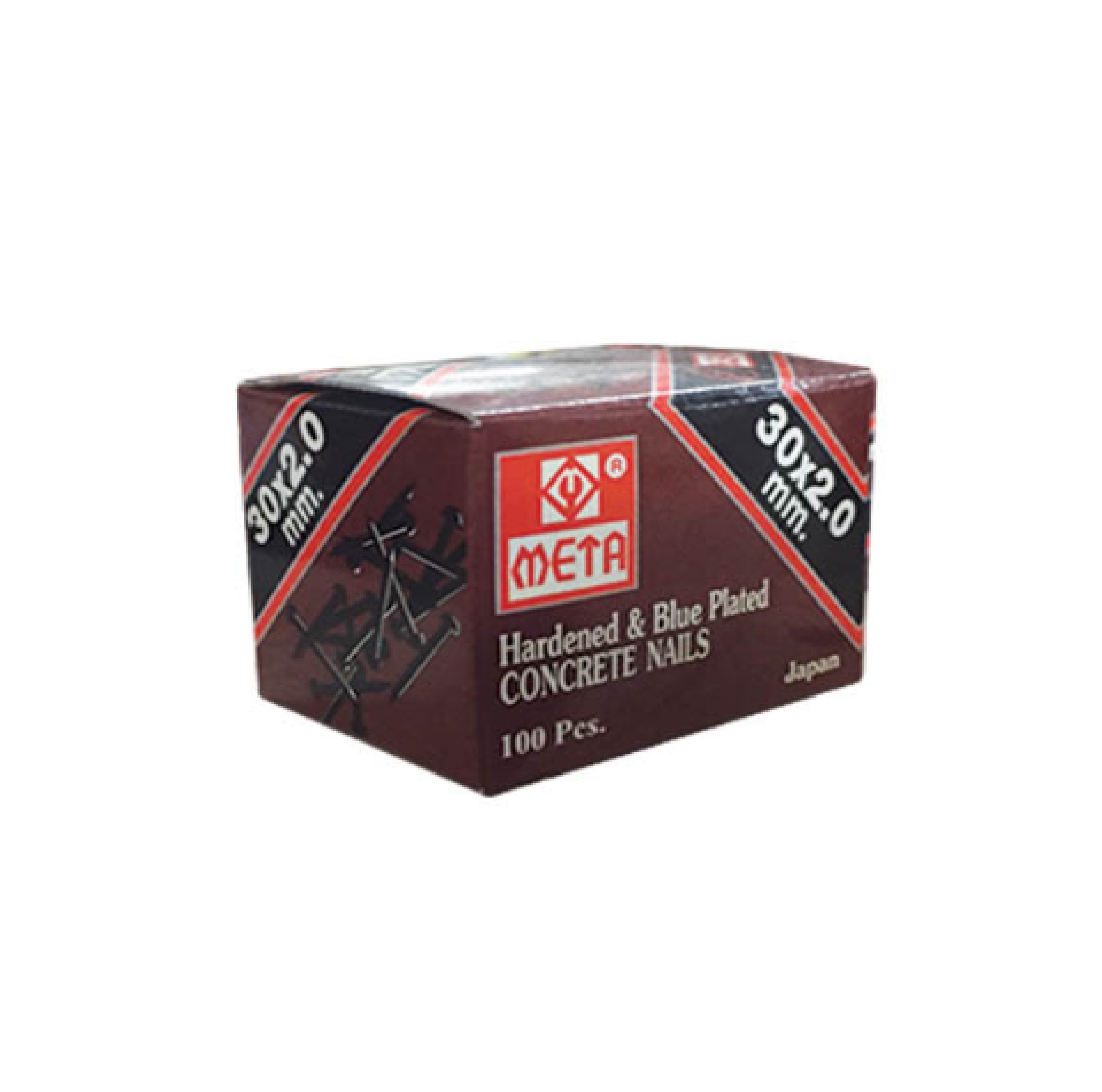 ตะปูคอนกรีตดำ 30 X 2 MM. META