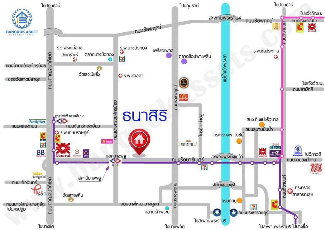 ให้เช่าบ้านเดี่ยว รัตนาธิเบศร์ MRT ไทรม้าเลี้ยงสัตว์ได้
