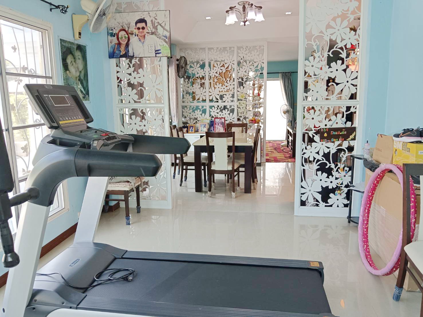 ขายบ้านเดี่ยว หลังมุมขนาด 99 ต.ร.ว ต่อเติม ปรับปรุงบบ้านตามรูป โครงการบ้าน บ้านปาริชาต 345