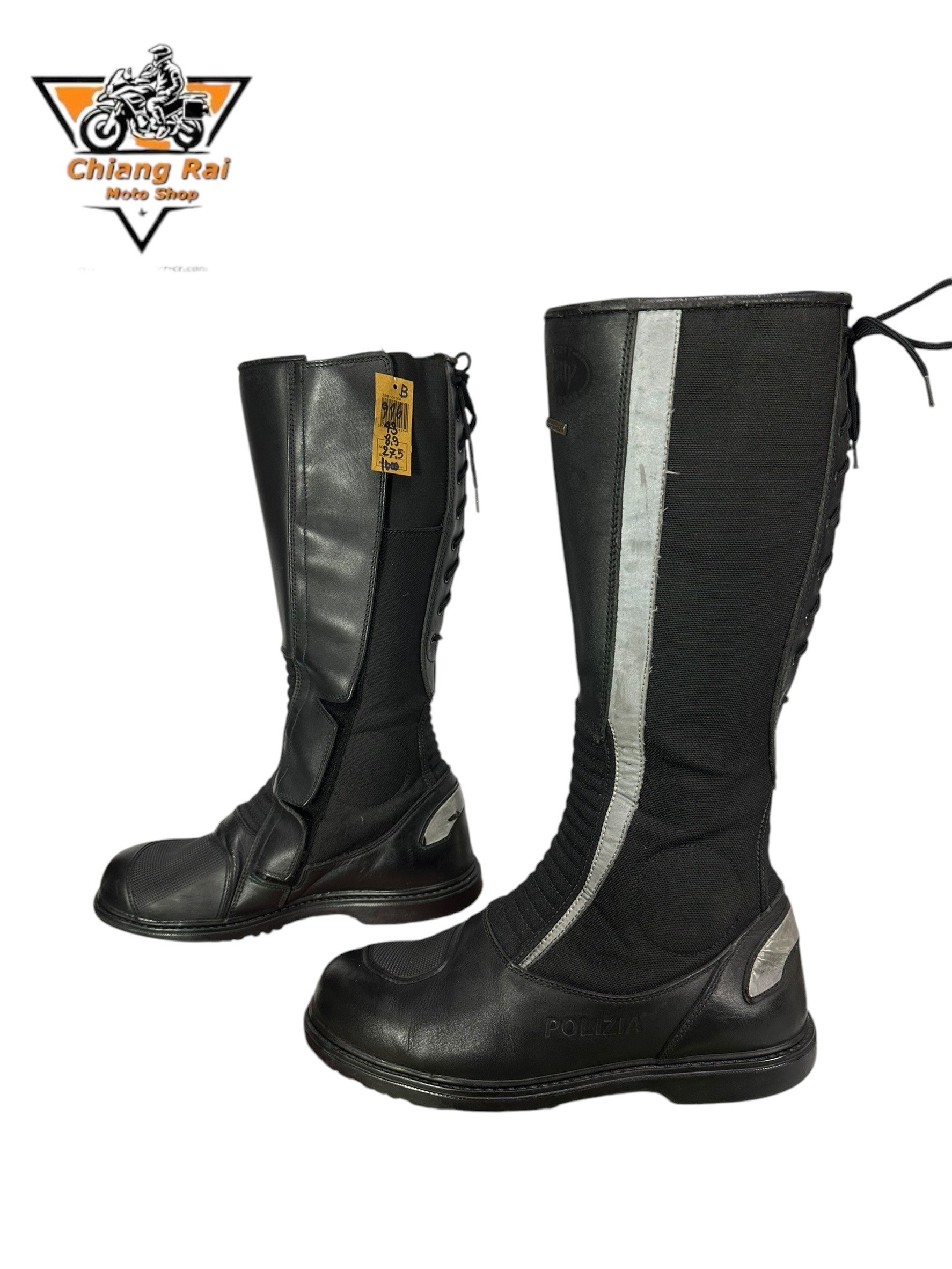 รองเท้าขี่มอเตอร์ไซด์( มือสอง) RCBS-916 Size ขนาดจากป้าย 43:EUR / 8.5:UK / 27.5:Cm.(POLIZIA)