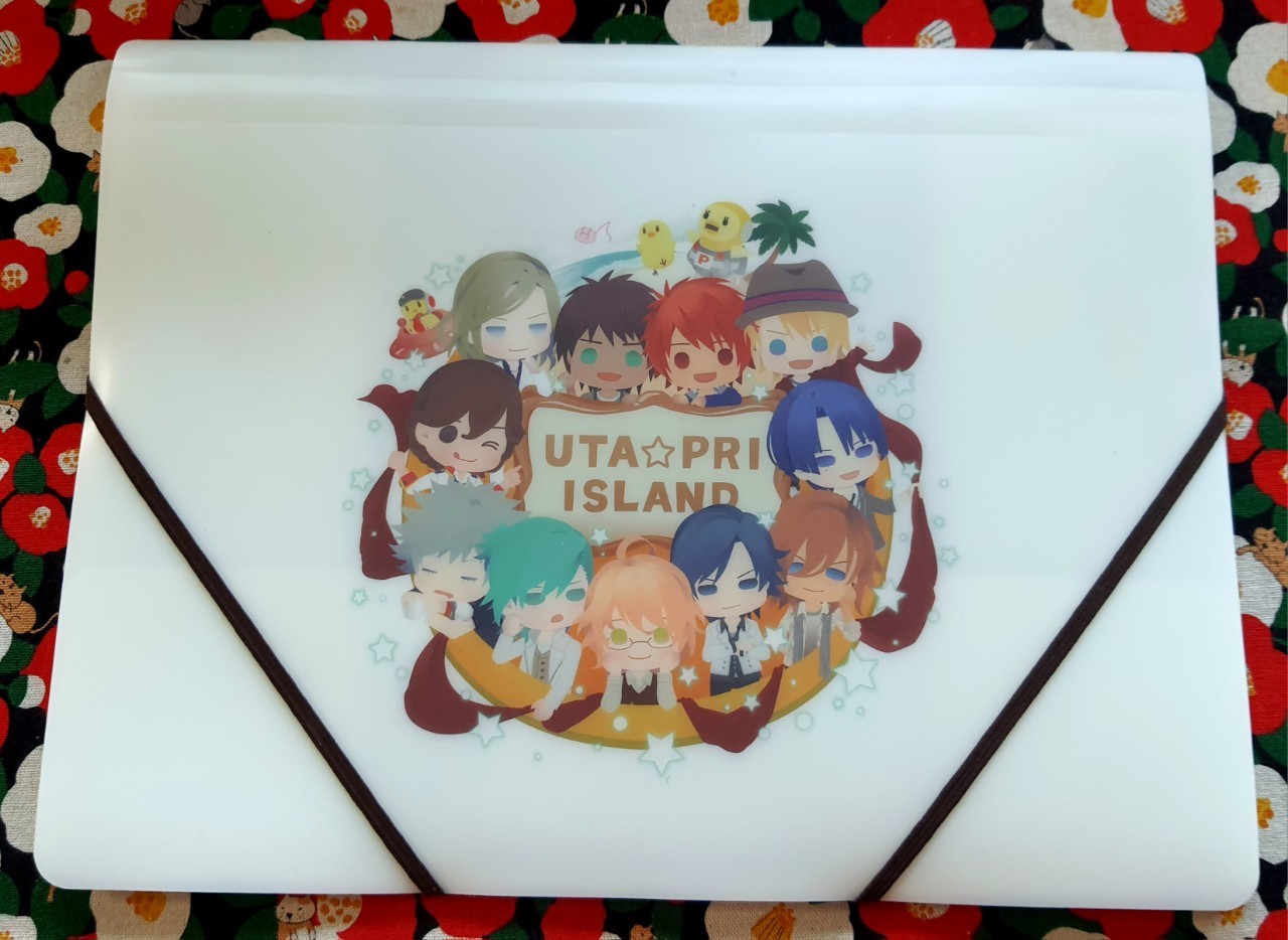 UTA PRI ISLAND แฟ้มใส่ A4 ได้ ใส่ได้เยอะ พร้อมสายรัด ของแท้จากญี่ปุ่น SAOTOME GAKUEN Size : 32 x 24 cm