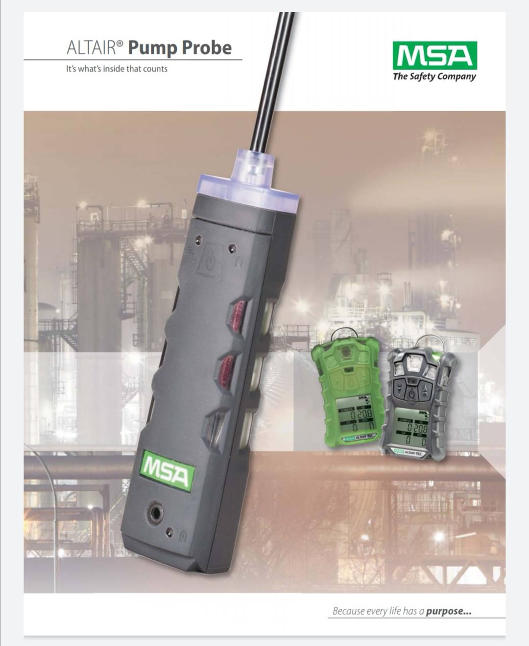 Gas detector (4 sensor with Pump