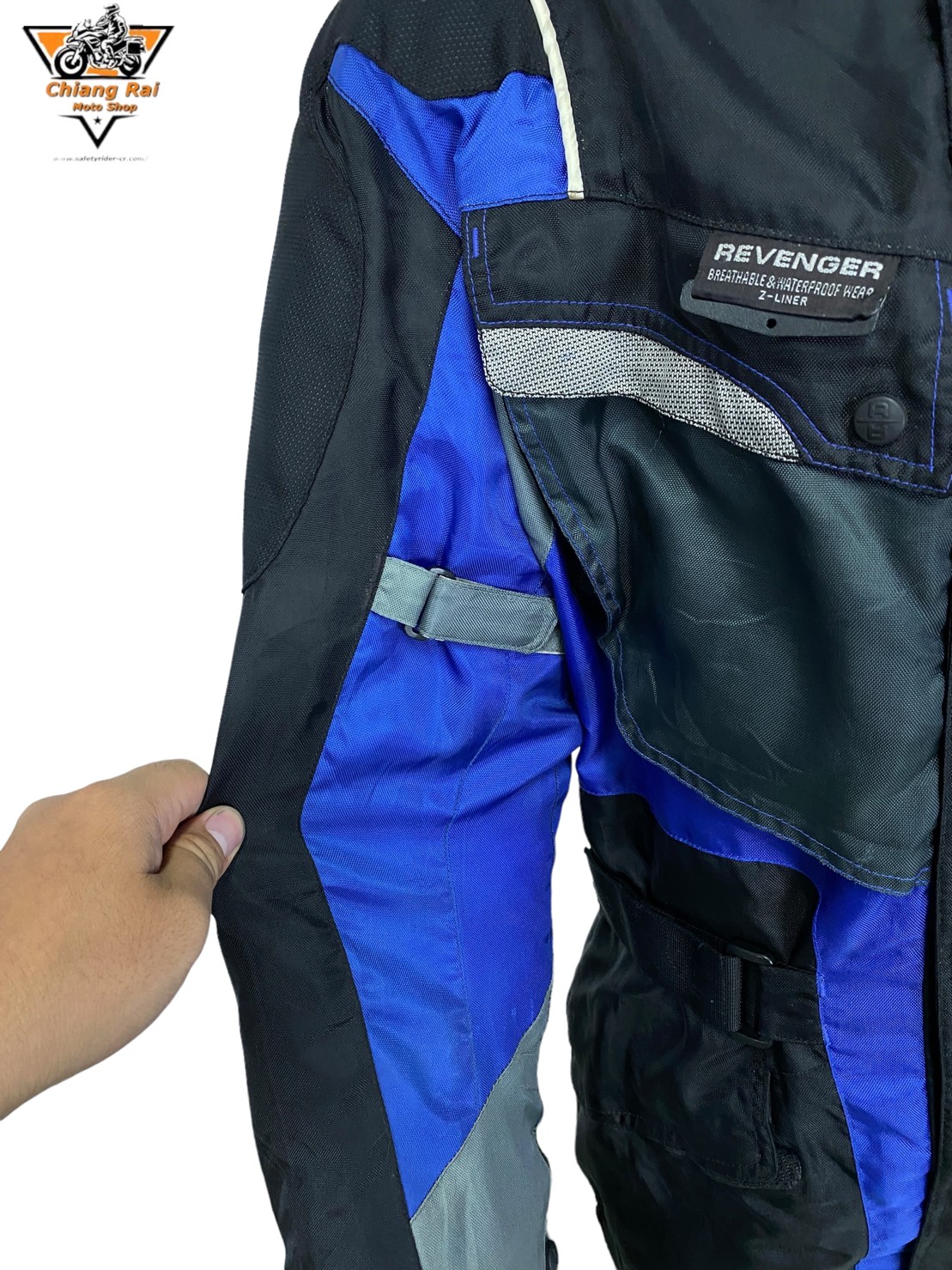 เสื้อขี่มอเตอร์ไซด์( มือสอง) RCTA 334 อก 50 " ยาว 29 "(XL)