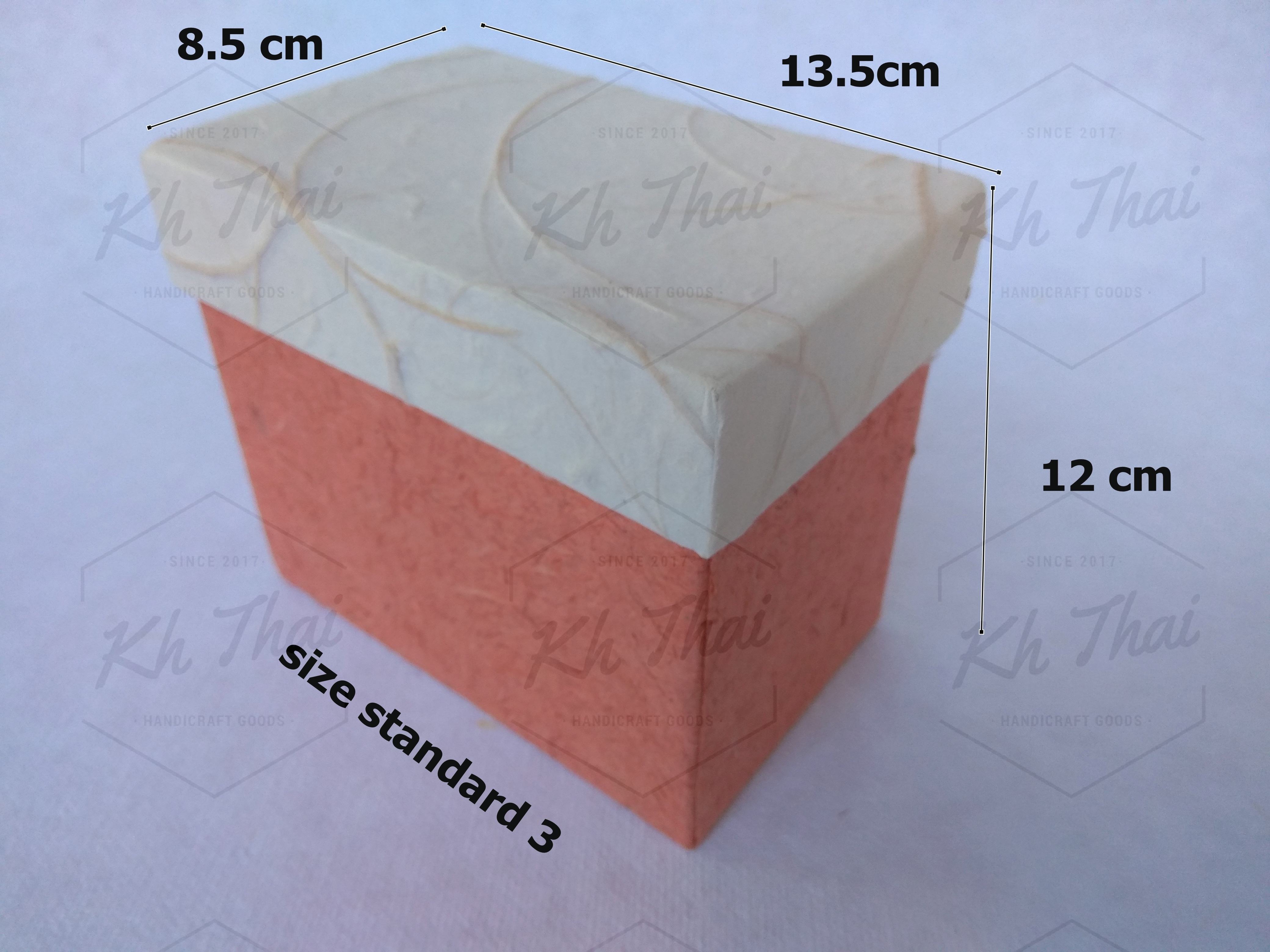 กล่องกระดาษสา size standrad 3 เลือกสีได้ ทักไลน์
