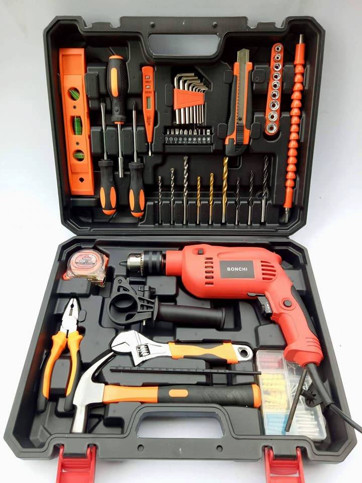 BONCHI ชุดสว่านกระแทกไฟฟ้า
