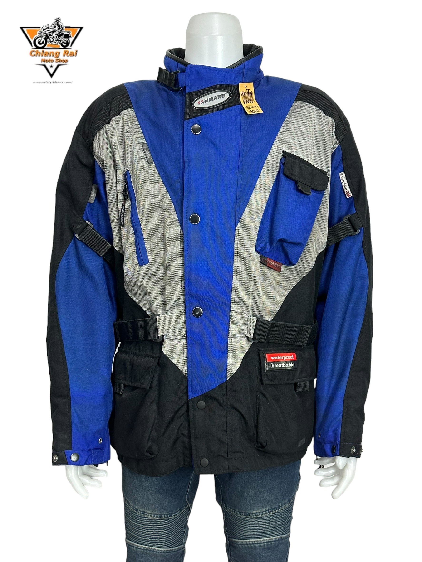 เสื้อขี่มอเตอร์ไซด์( มือสอง) RCTA 606: อก 56" ยาว 30"(2XL) **SANMARU**