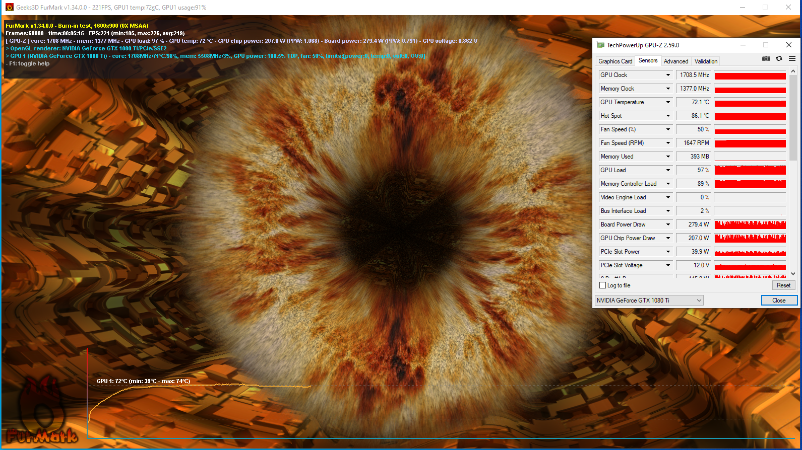 EVGA GTX 1080 Ti 11GB GDDR5X 352Bit