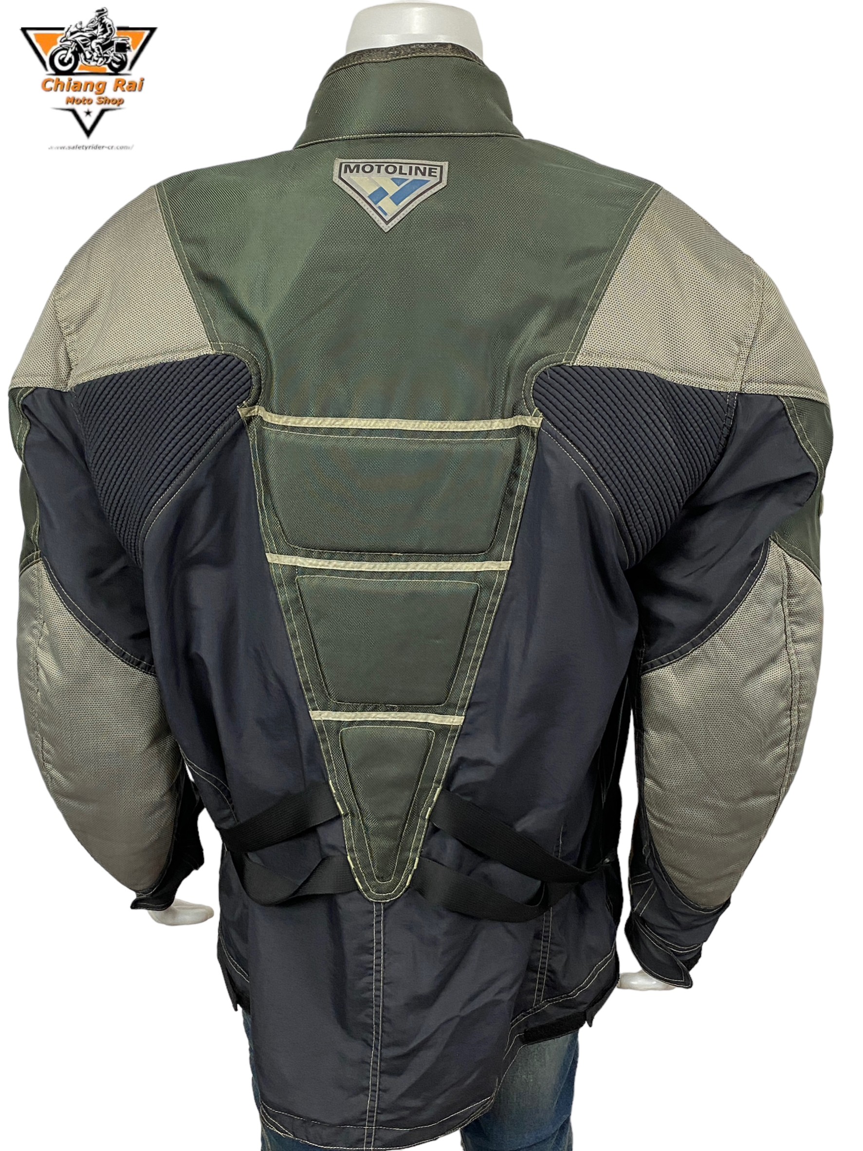 เสื้อขี่มอเตอร์ไซด์( มือสอง) RCTA 476: อก 52" ยาว 32" (XL) **MOTOLINE**