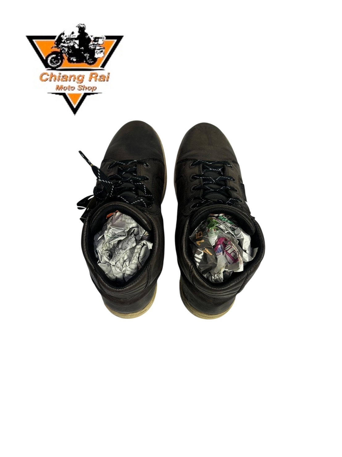 รองเท้าขี่มอเตอร์ไซด์( มือสอง) RCBT-090 Size ขนาดจากป้าย 42:EUR / 8:UK / 26.5:Cm.(Harley-Davidson)