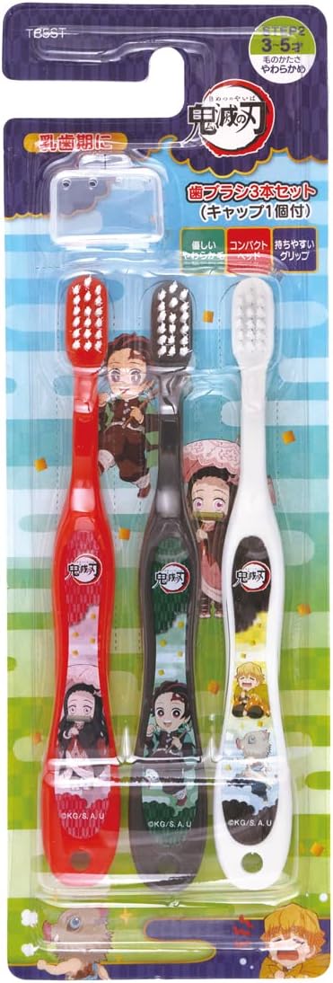 TAKARA TOMY Kimetsu no yaiba แปรงสีฟัน รวมตัวละคร ดาบพิฆาตอสูร สำหรับน้องๆอายุ 3-5 ปี ของแท้จากญี่ปุ่น