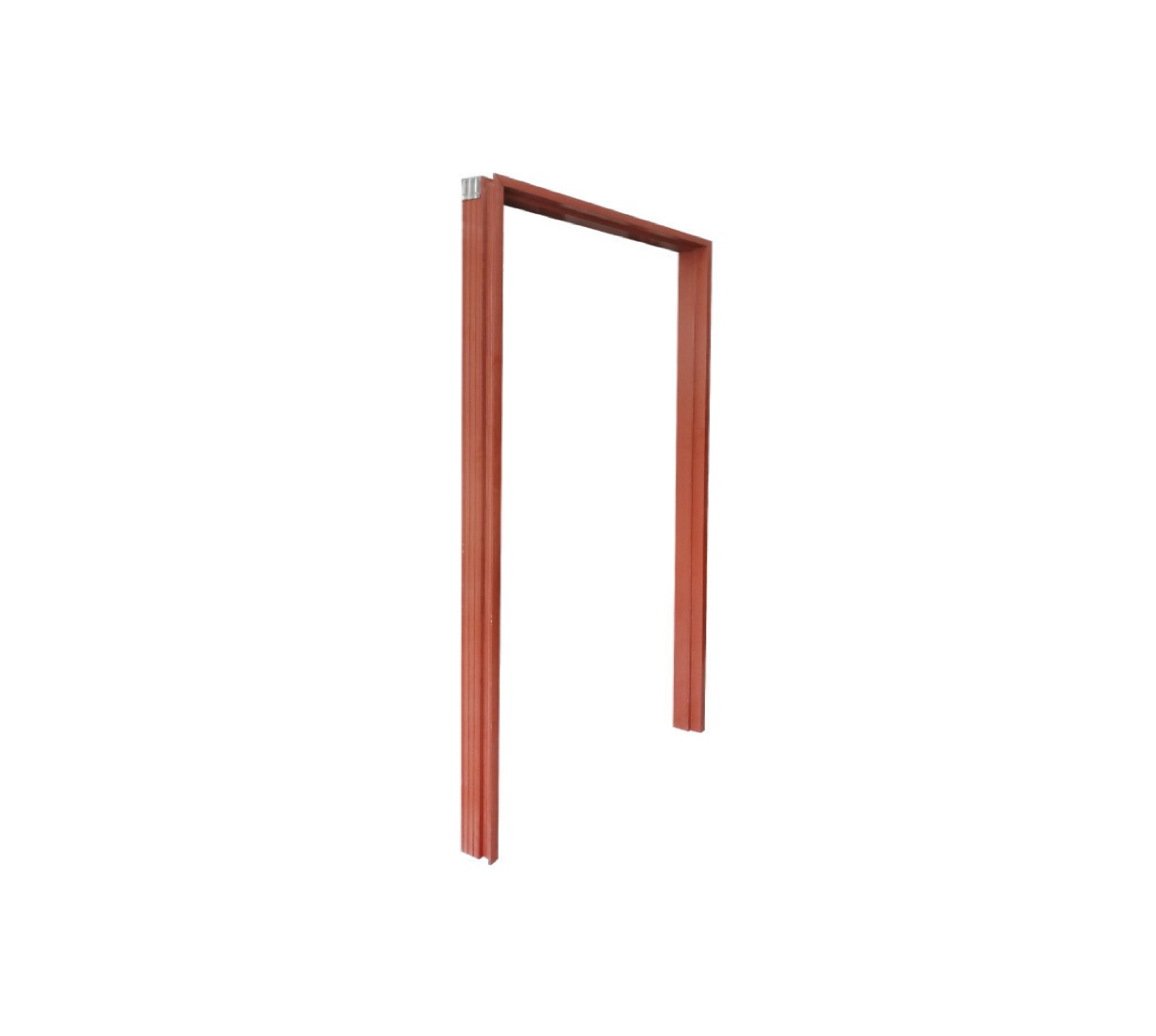 LEOWOOD วงกบประตู WPC LEO FRAME PREMIUM (ภายนอก) 80x200ซม. สีมะค่า