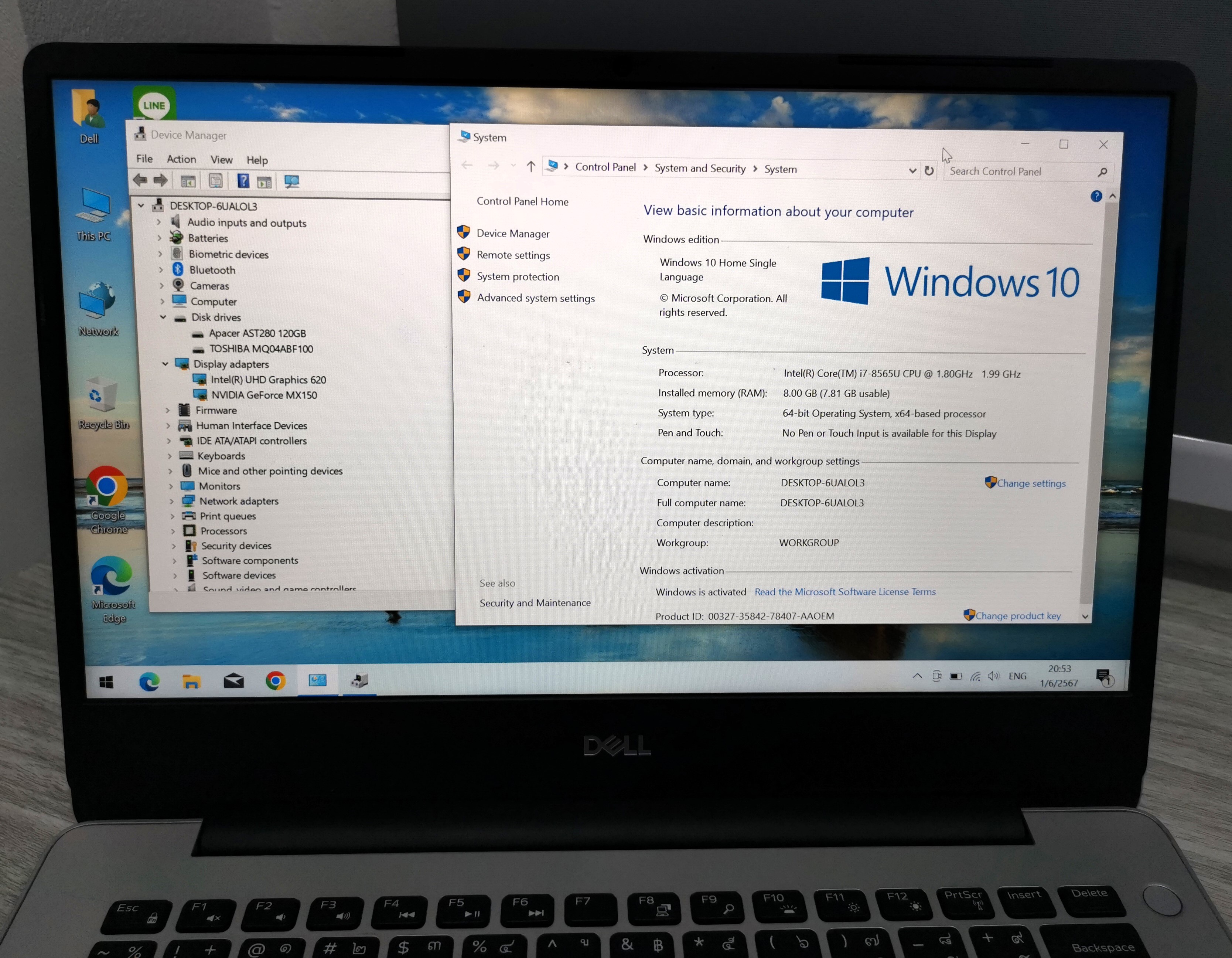DELL Inspiron 5480 MX150