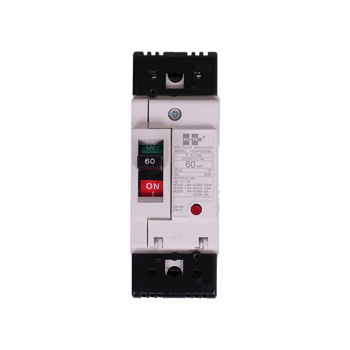 HI-TEK เบรกเกอร์ 2 สาย 60 แอมป์ รุ่น HT60-CP