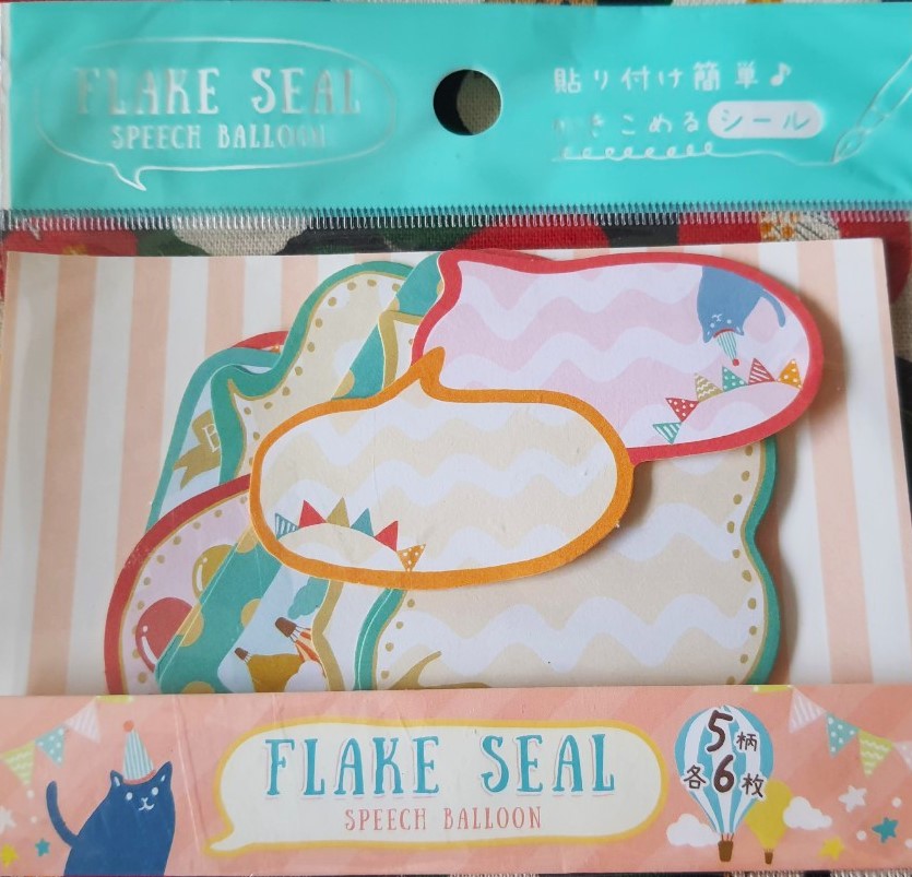 FLAKE SEAK SPEECH BALLOON Sticker สติ๊กเกอร์ป้ายตกแต่ง / โน้ตสิ่งของต่างๆ จากญี่ปุ่น