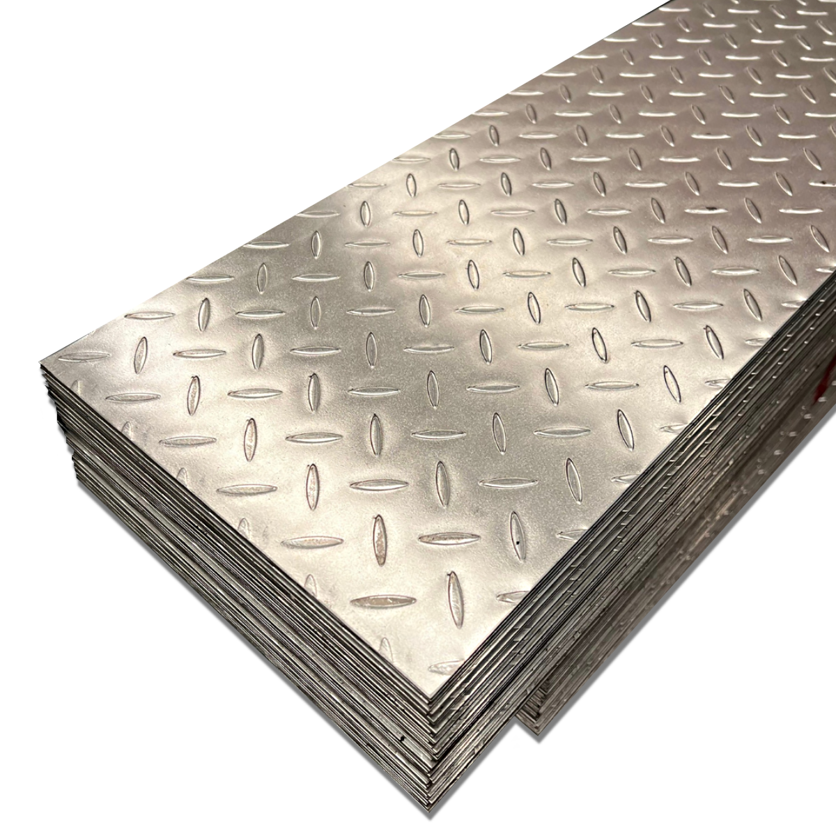 เหล็กแผ่นลายชุบกัลวาไนซ์ Hot-Dup Galvanized Checker Plate