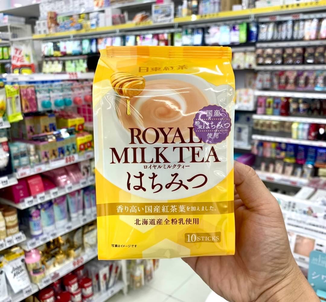 Royal milk tea ชานมฮอกไกโด ผสมน้ำผึ้ง🍯 หอมมาก อร่อยสุดๆ!! ดังที่สุดตลอดกาล✨ขนาด 10 ซอง
