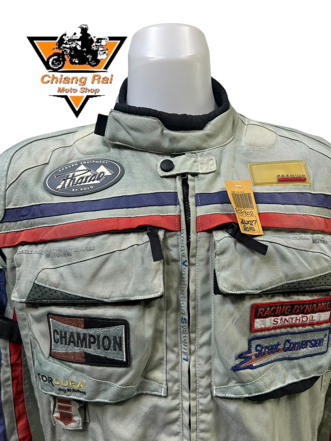 เสื้อขี่มอเตอร์ไซด์( มือสอง) RCTA 802 อก 46" ยาว 27 (L) **POLO**