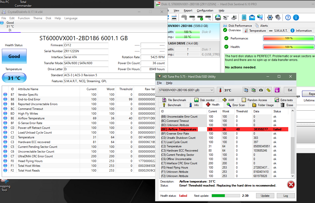 HDD SEAGATE SKYHAWK 6TB SATA3