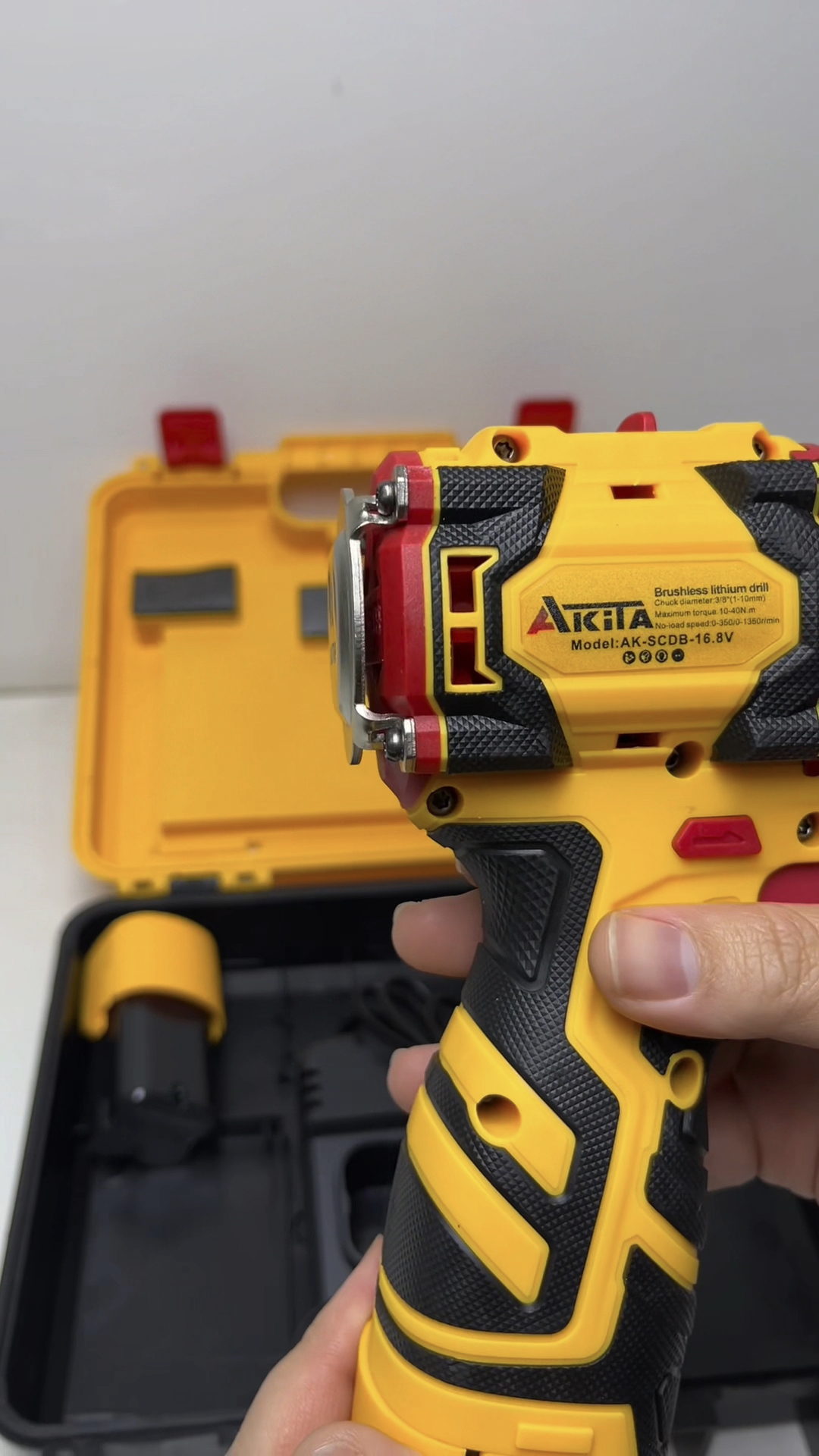 สว่านไขควงกระแทกไร้สาย 2in1 ยี่ห้อ AKITA รุ่น AK-SCDB-16.8V
