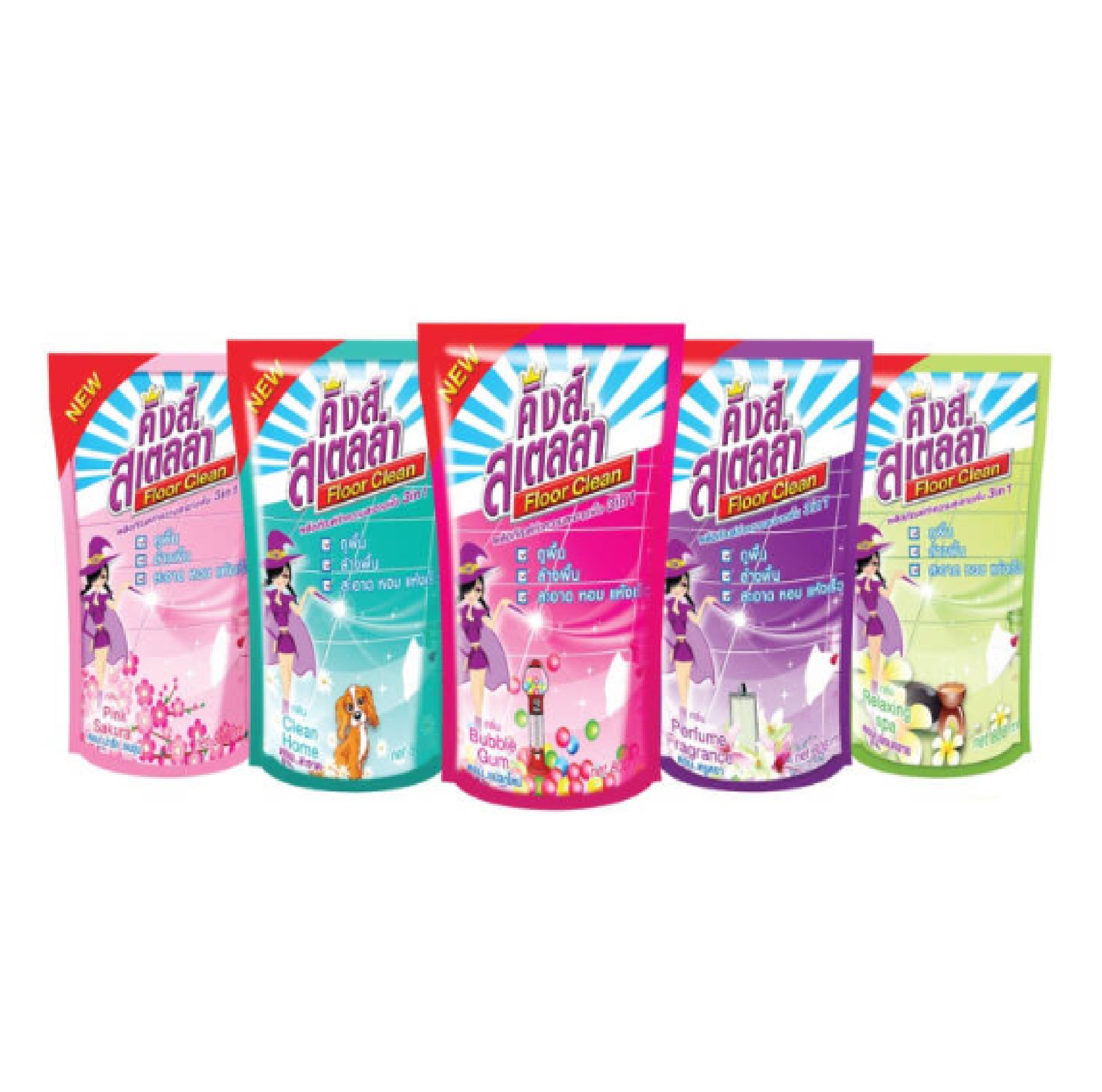 น้ำยาถูพื้น 800 ml. แพ็คคู่ King's Stella Floor Clean