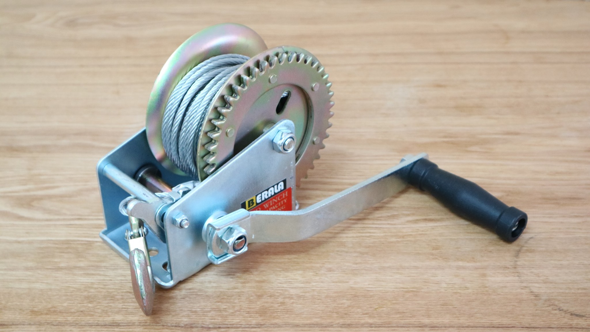 BERALA รอกสลิง มือหมุน 1200 ปอนด์ 544kg ยาว 10 เมตหนา 4.5 มิล