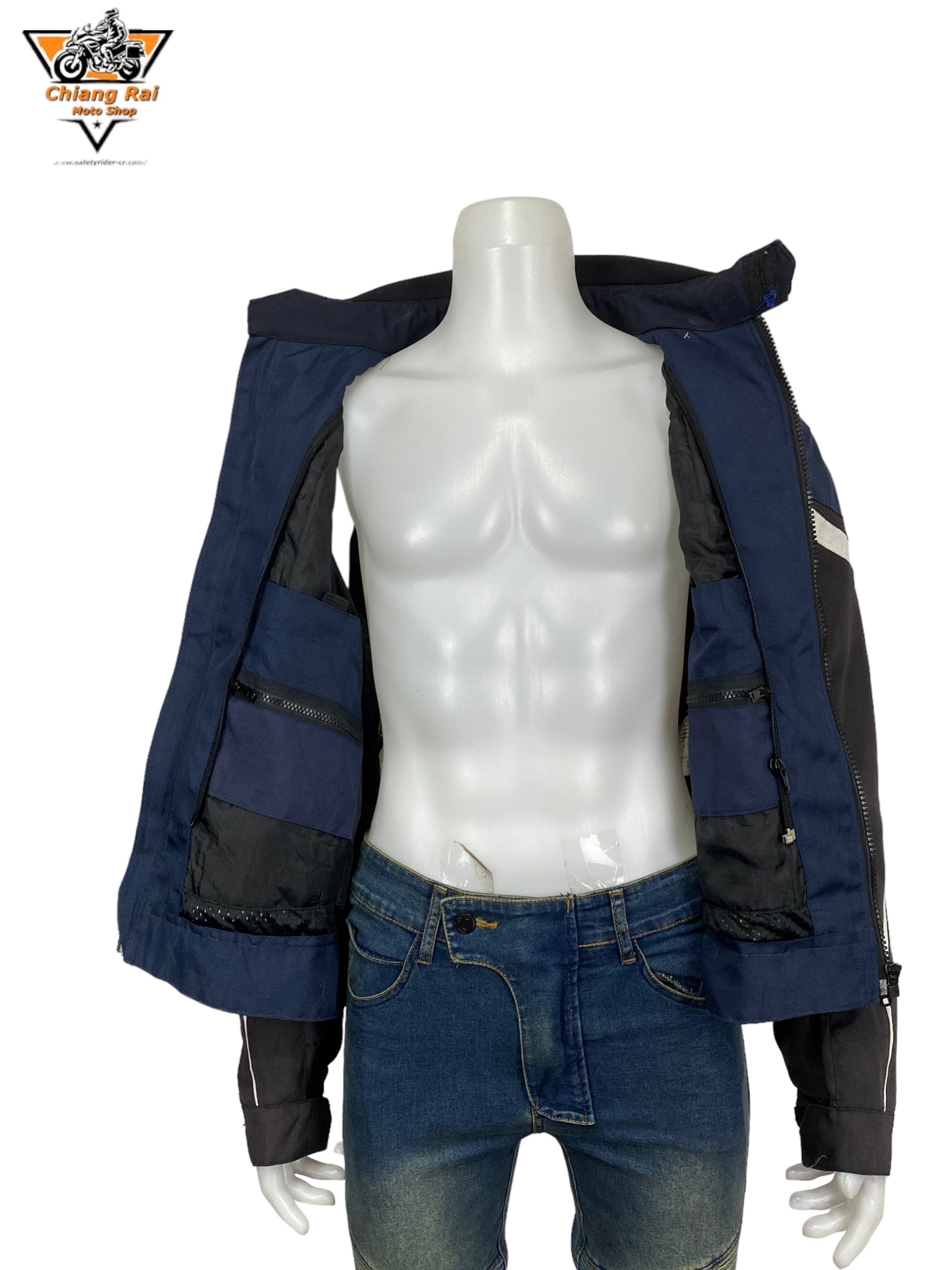 เสื้อขี่มอเตอร์ไซด์( มือสอง) RCSA 733: อก 50" ยาว 25" (XL)**ASKARA**