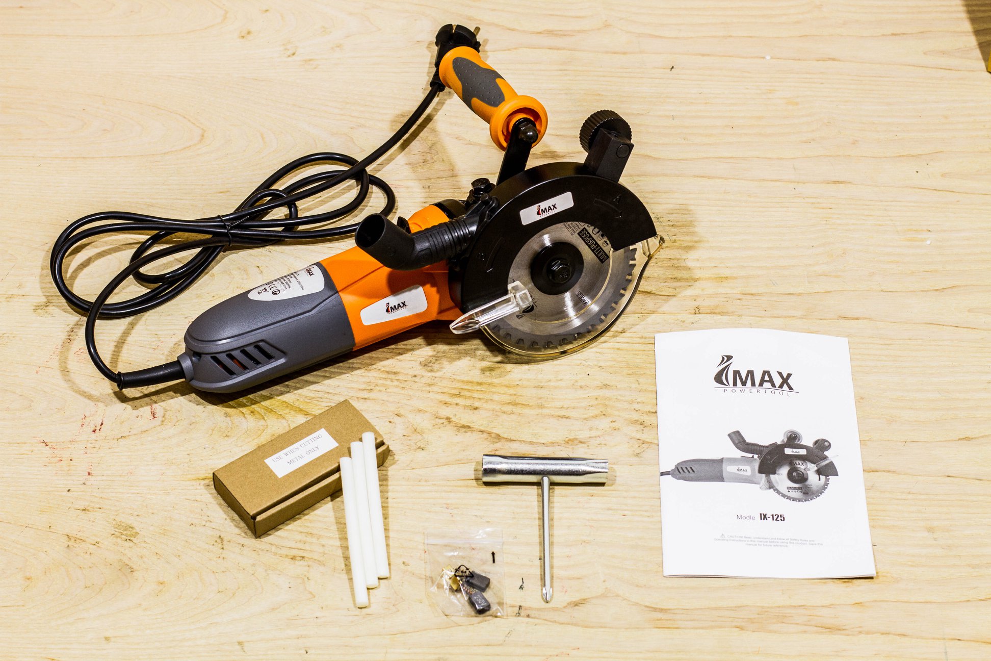 IMAX เลื่อยไฟฟ้าใบมีดคู่ ขนาด 5 นิ้ว 1200w