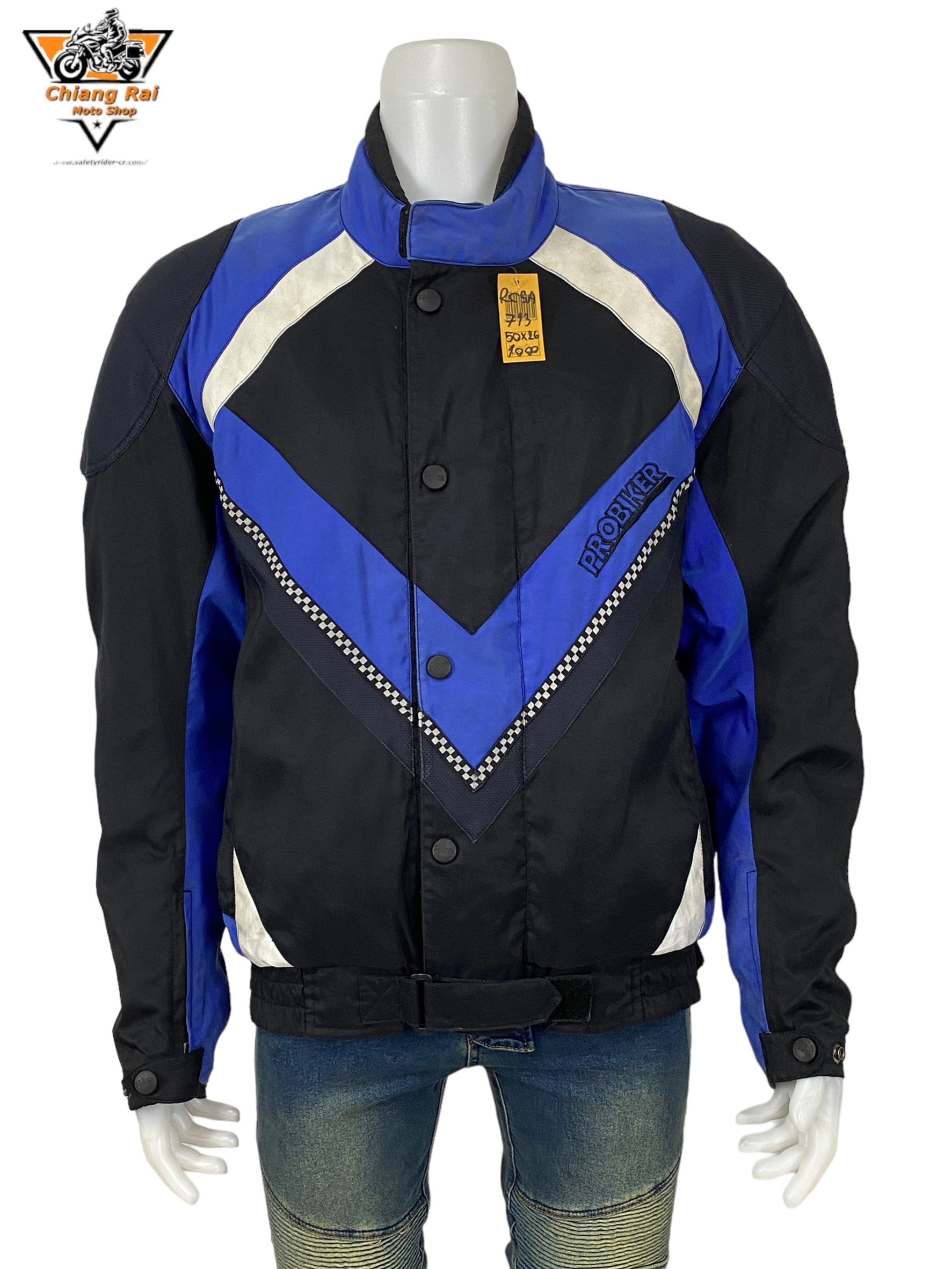 เสื้อขี่มอเตอร์ไซด์( มือสอง) RCSA 713: อก 50" ยาว 26" (XL)**PROBIKER**