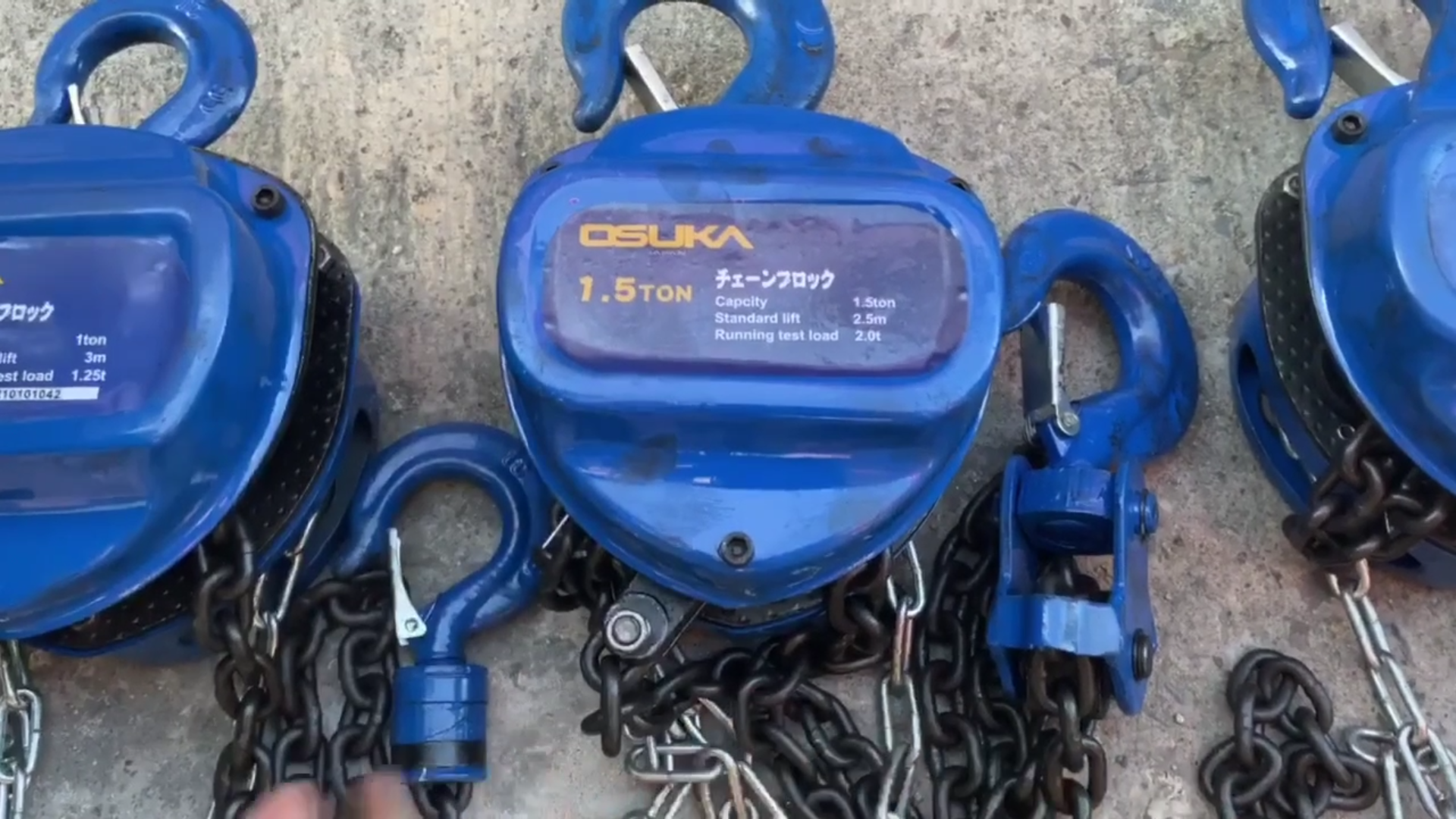 รอกโซ่สาวมือ OSUKA มี 3 ขนาด ให้เลือก