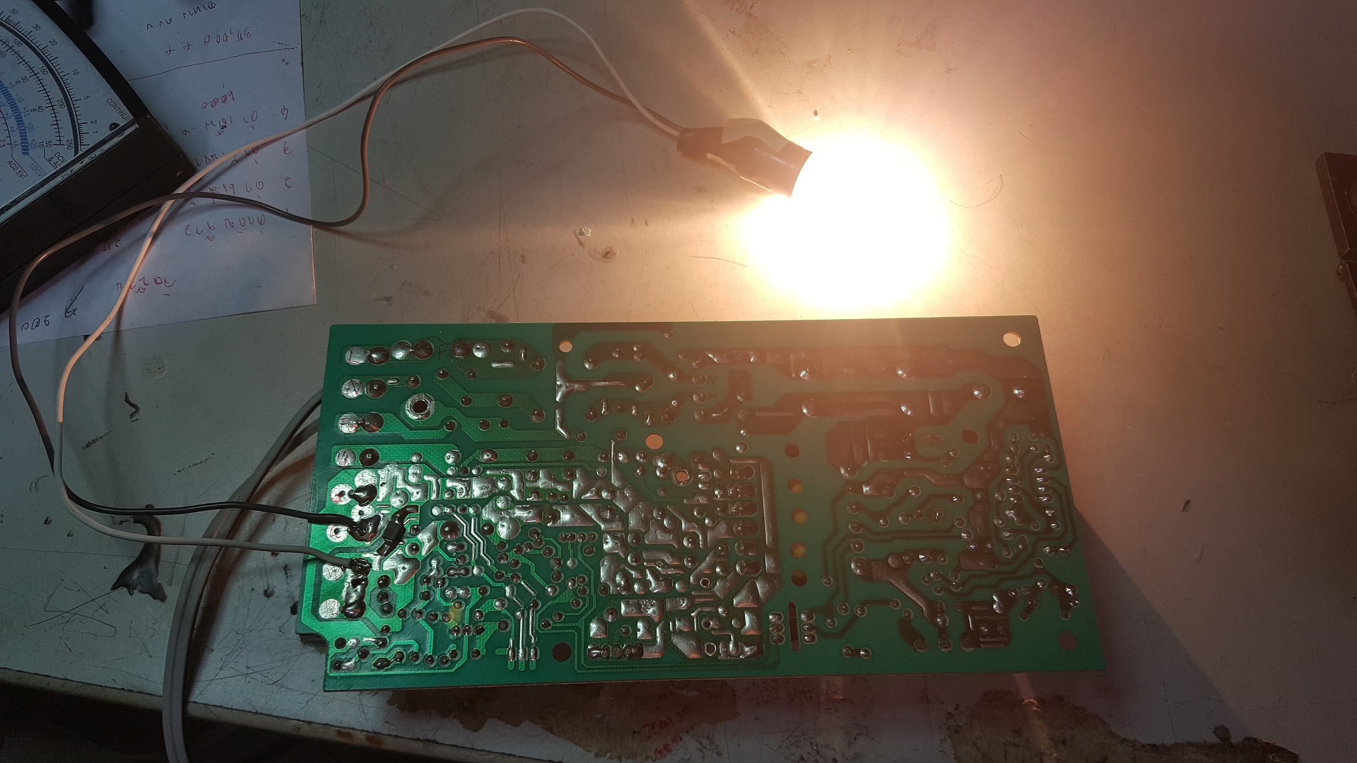 ซ่อมเครื่องสอบเทียบพลังงานทางไฟฟ้า รุ่น PTC 9300H อาการไม่มีแรงดันไฟฟ้าและกระแส