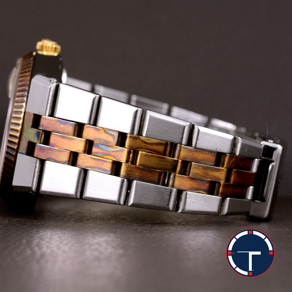 **ขายแล้ว** "RARE" Rolex DateJust Ref.1630 หน้าปัดสีทอง ขอบหยักทองคำ18k สายเหล็กแท้ 2กษัตริย์ (สนิมทองขึ้นแบบสวยๆ) นาฬิกาปี1975 Automatic ขนาด 36 mm