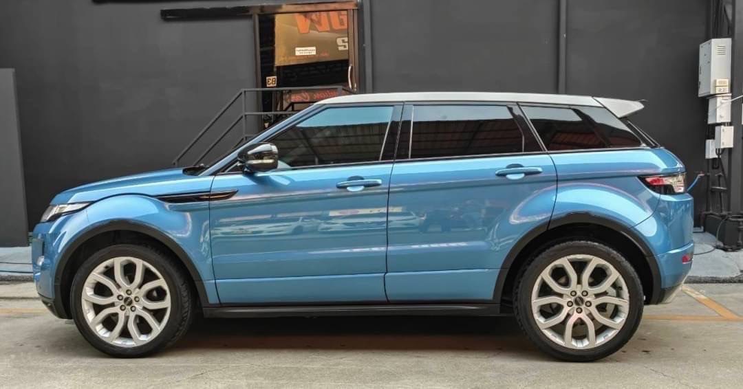 RangeRover Evouqe สีฟ้า สีพิเศษ ปี2013