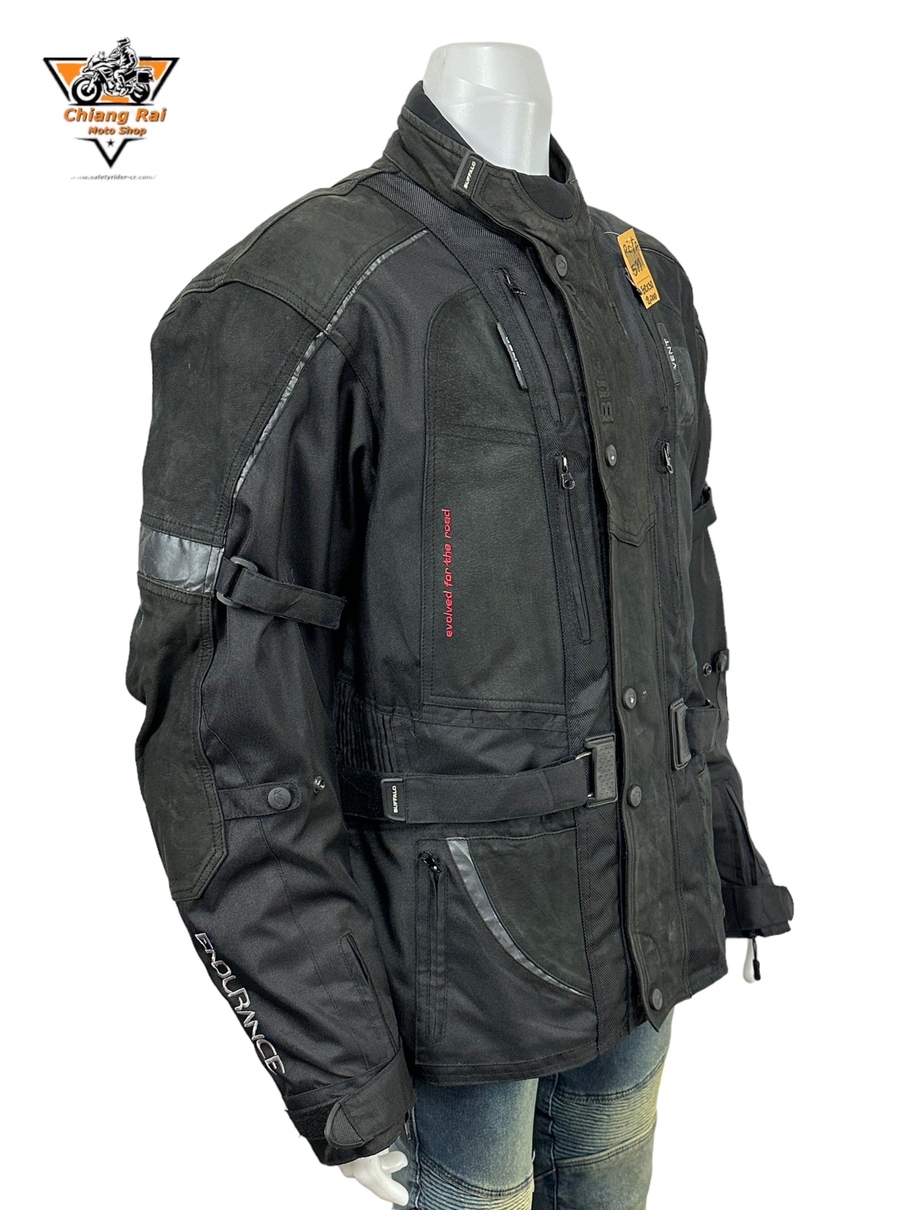 เสื้อขี่มอเตอร์ไซด์( มือสอง) RCTA 511: อก 52" ยาว 30" (XL) **BUFFALO**