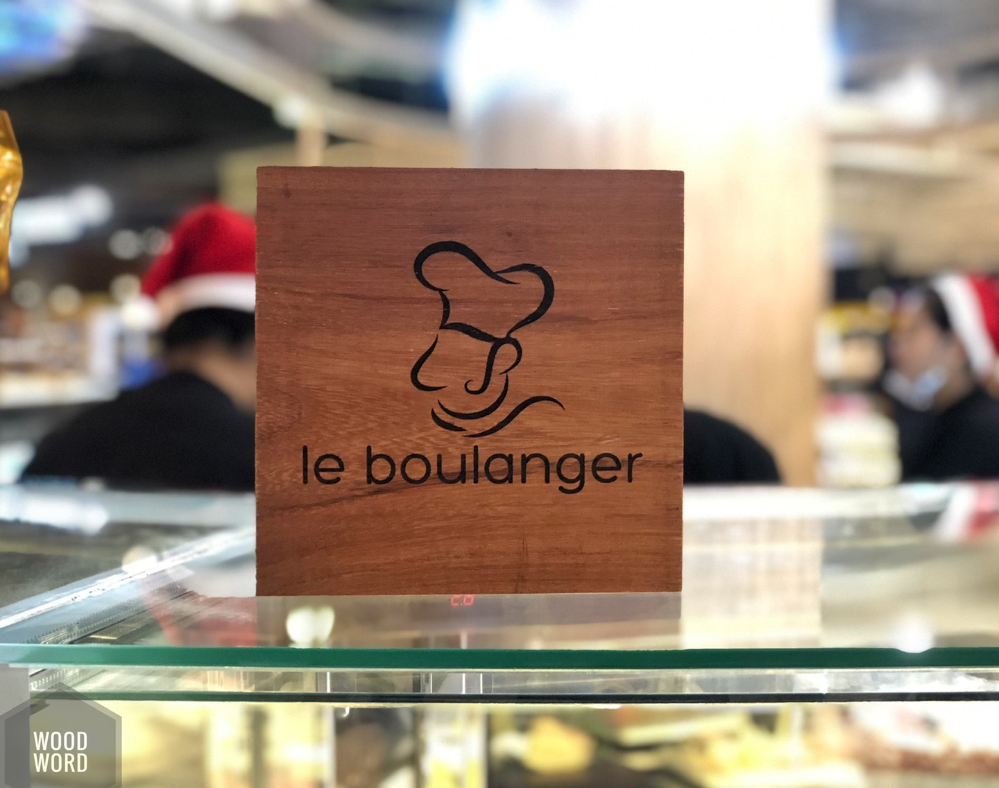 ป้ายไม้ขนาด 30x30ซม.