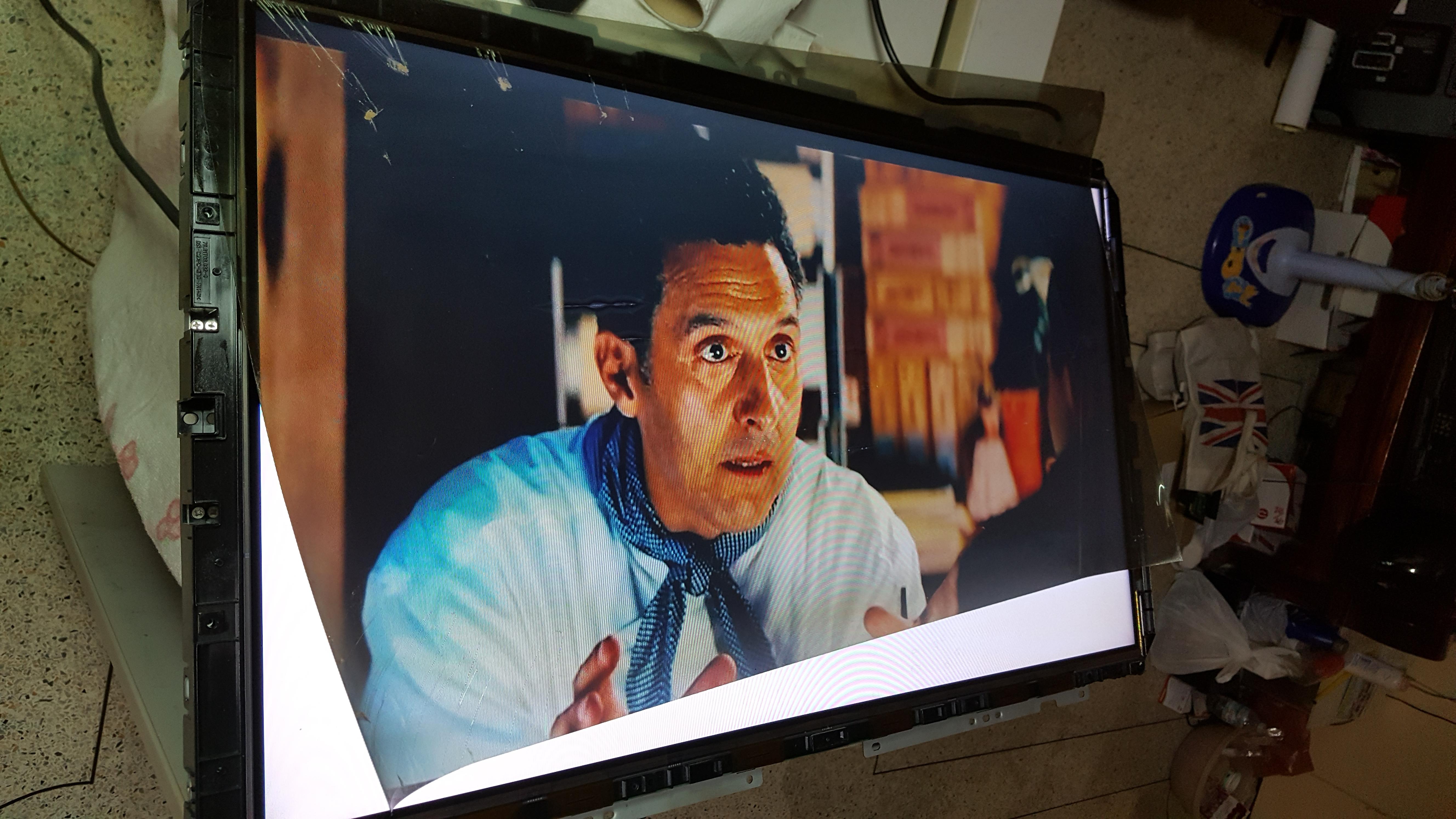 ซ่อมแอลซีดีทีวี LCD-TV ยี่ห้อ SAMSUNG รุ่น LA32A450C1 เปลี่ยนฟิล์มจอ