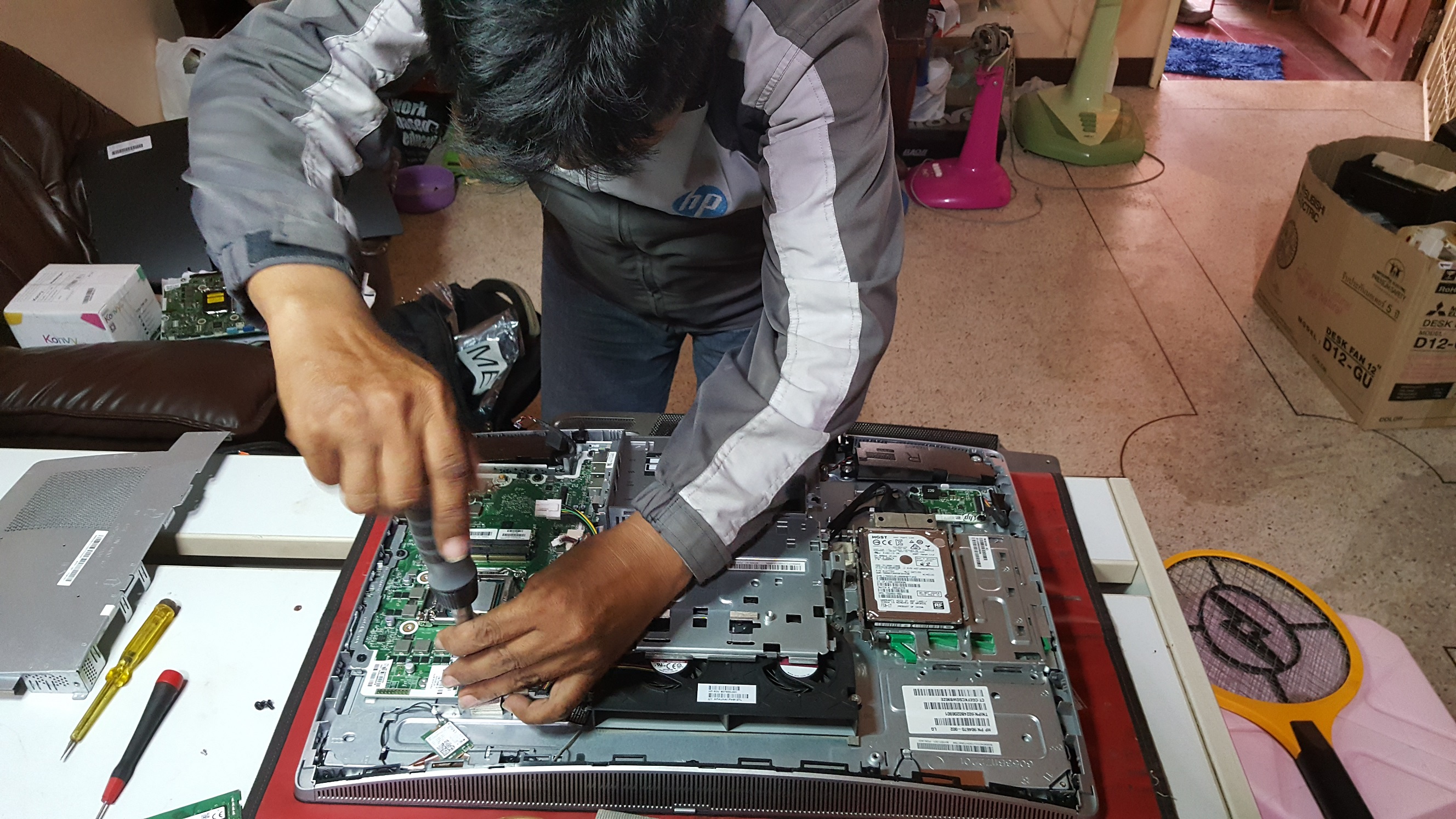 ซ่อมคอมพิวเตอร์ ยี่ห้อ HP รุ่น ProOne 600 G2 อาการคอมพิวเตอร์ค้าง เครื่องแฮงค์