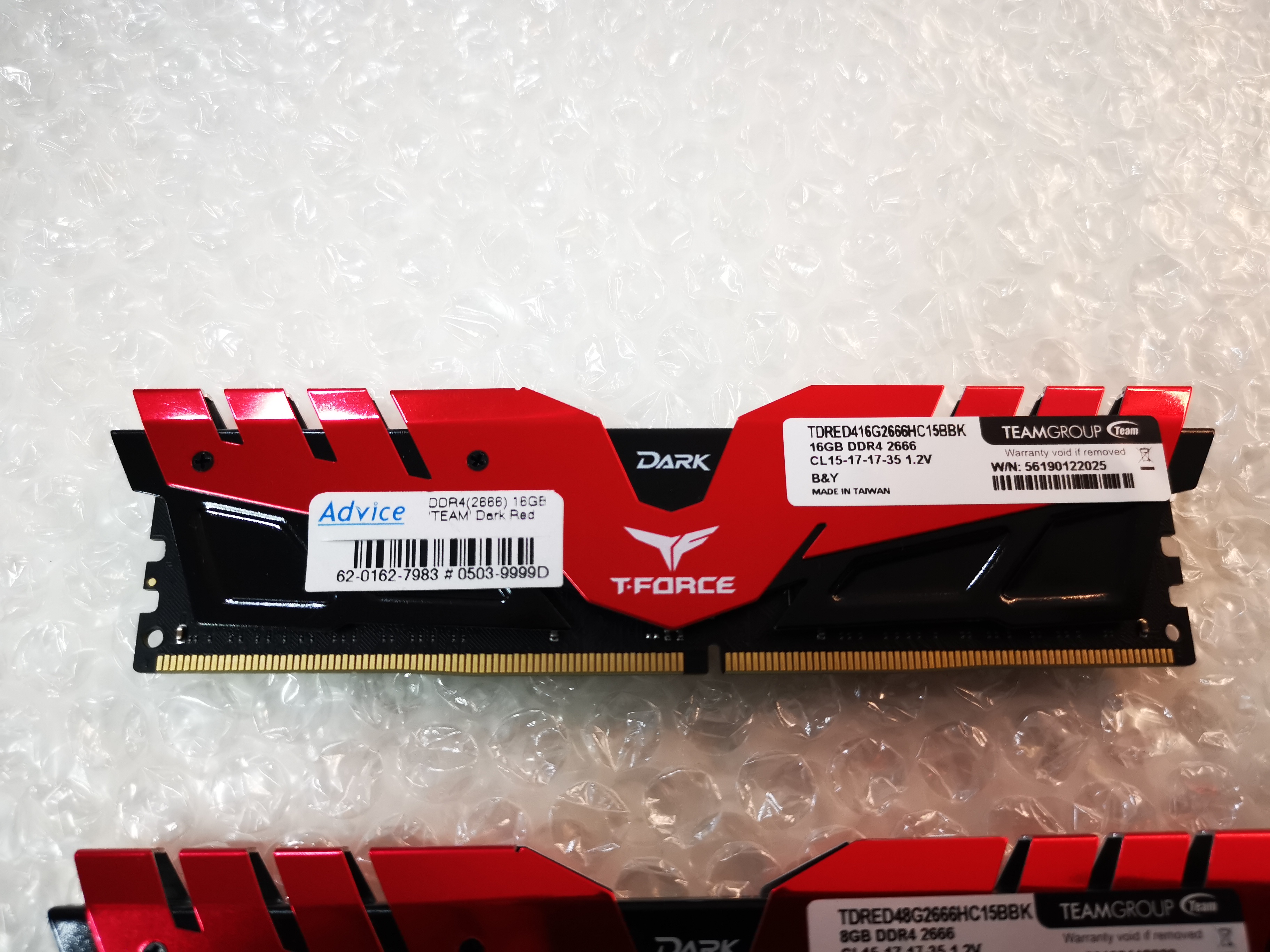 Ram Team (Dark/Red) DDR4 16GB(16*1)/2666