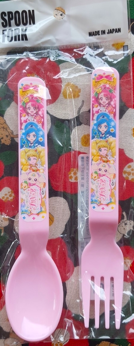 Pretty cure Set ช้อน ส้อม พริตตี้เคียว (ญี่ปุ่น) MADE IN JAPAN