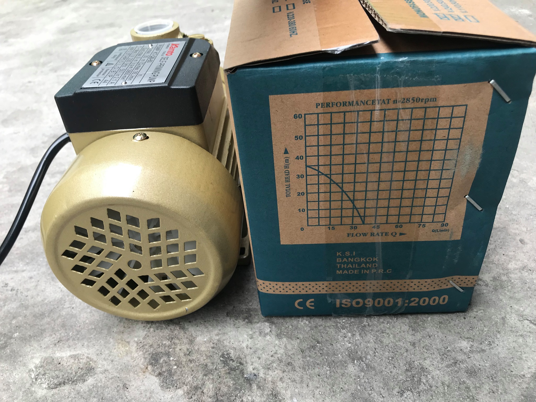 ปั๊มน้ำหอยโข่ง ยี่ห้อ Kanto รุ่น KT-QB-60