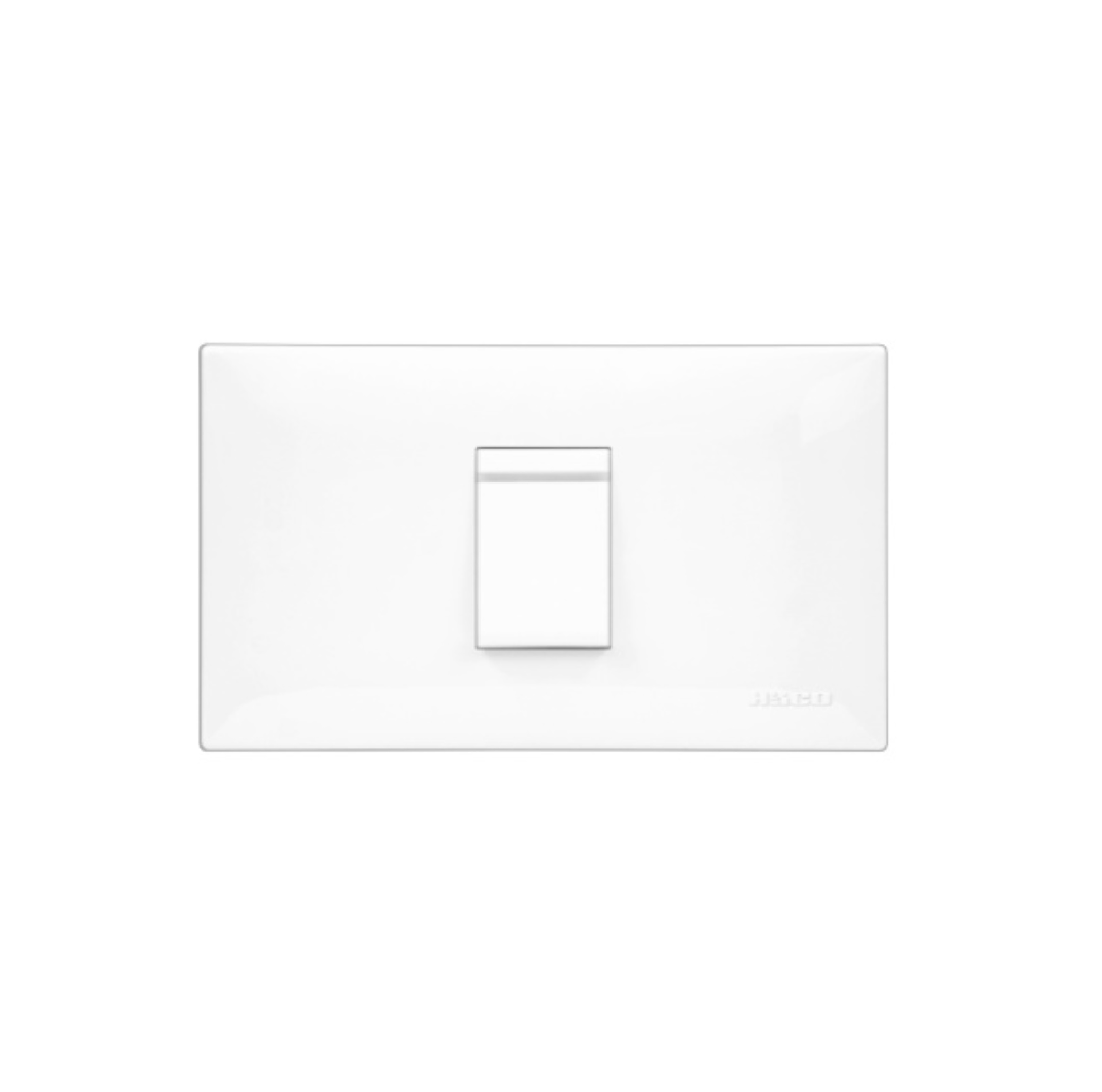 สวิตช์ทางเดียว 1 ช่อง พร้อมหน้ากาก HACO IC-S11