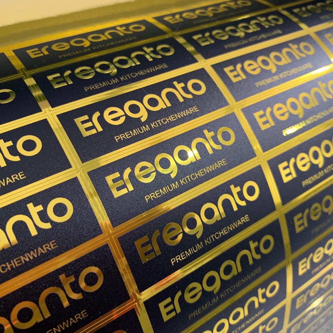 สติ๊กเกอร์ฉลากสินค้าฟรอยทอง ฟอยล์