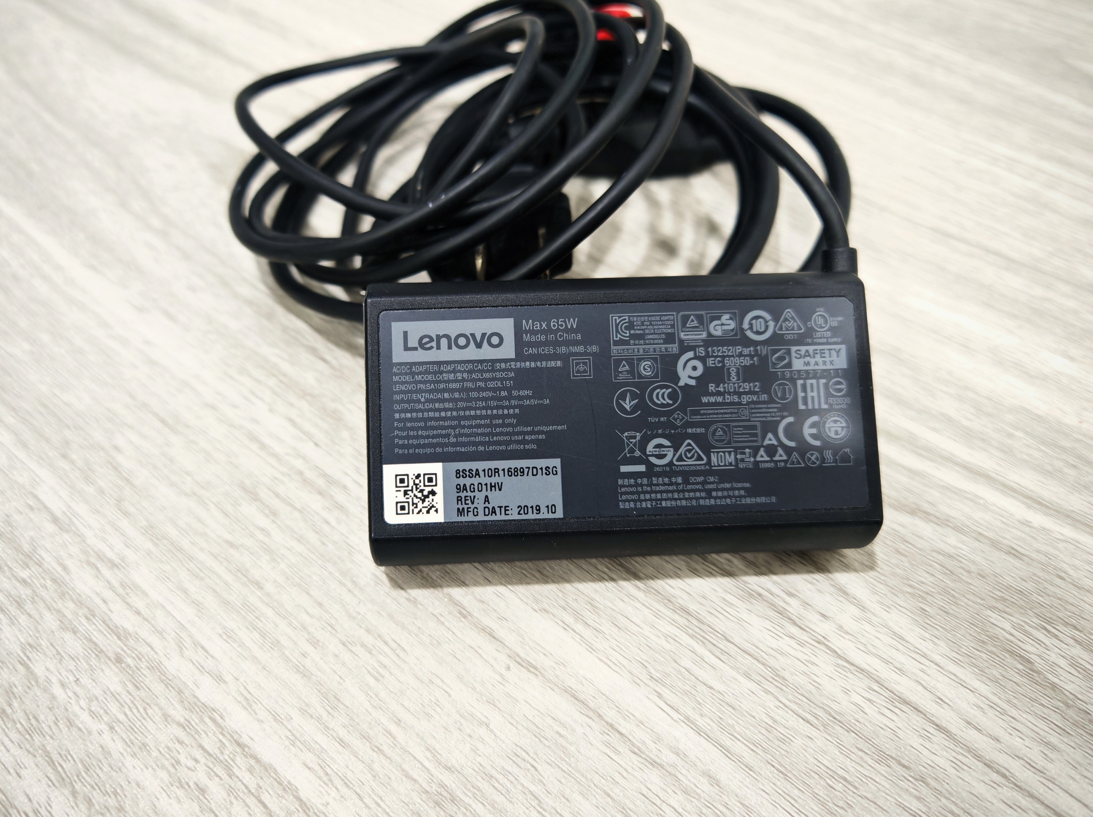 Adapter Lenovo ของแท้ 65W หัว USB-C สายชาร์จ