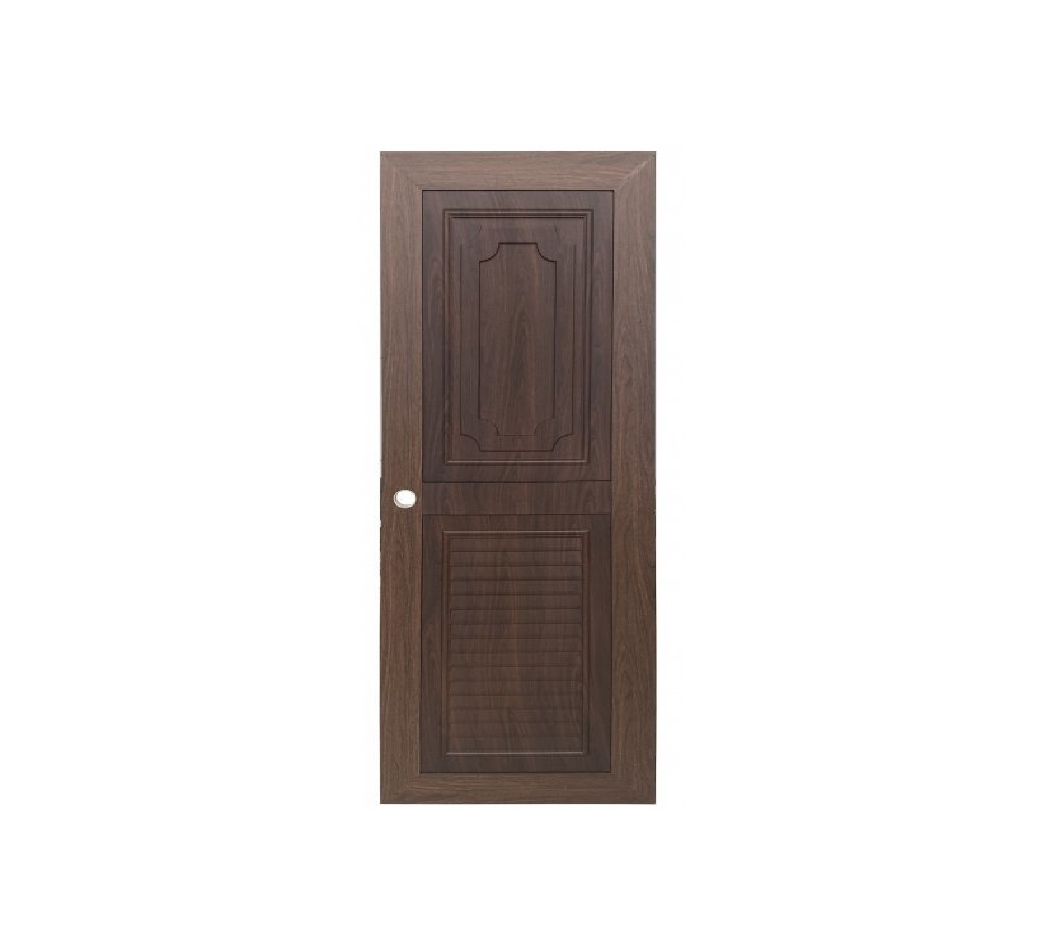 WELLINGTAN ชุดประตู ABS ลูกฟักพร้อมเกล็ดระบายอากาศ ABS-A12-04 70x200ซม.