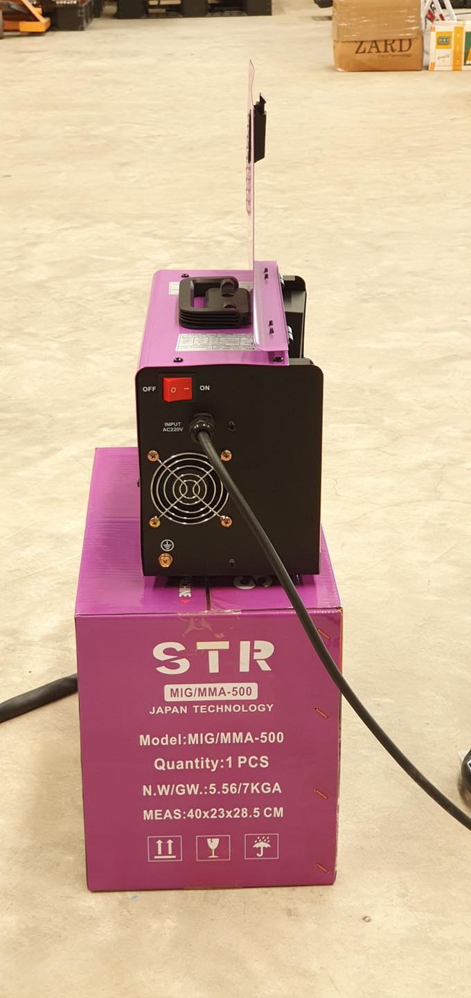 ตู้เชื่อมไฟฟ้า STR 2 ระบบ MIG/MMA 500A ระบบ FLUX CORED ไม่ต้องใช้ก๊าส CO2 แถมลวดCO2 1 โล