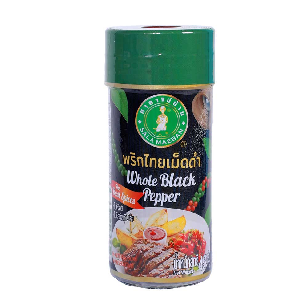 BLACK PEPPER (WHOLE) - พริกไทยเม็ดดำขวดเล็กแม่บ้าน